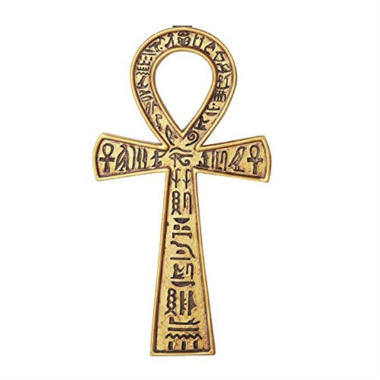 Ancient Egyptian Ankh Wall Plaque Symbol of Wholeness Vitality and Health 4 x 7.25 inch