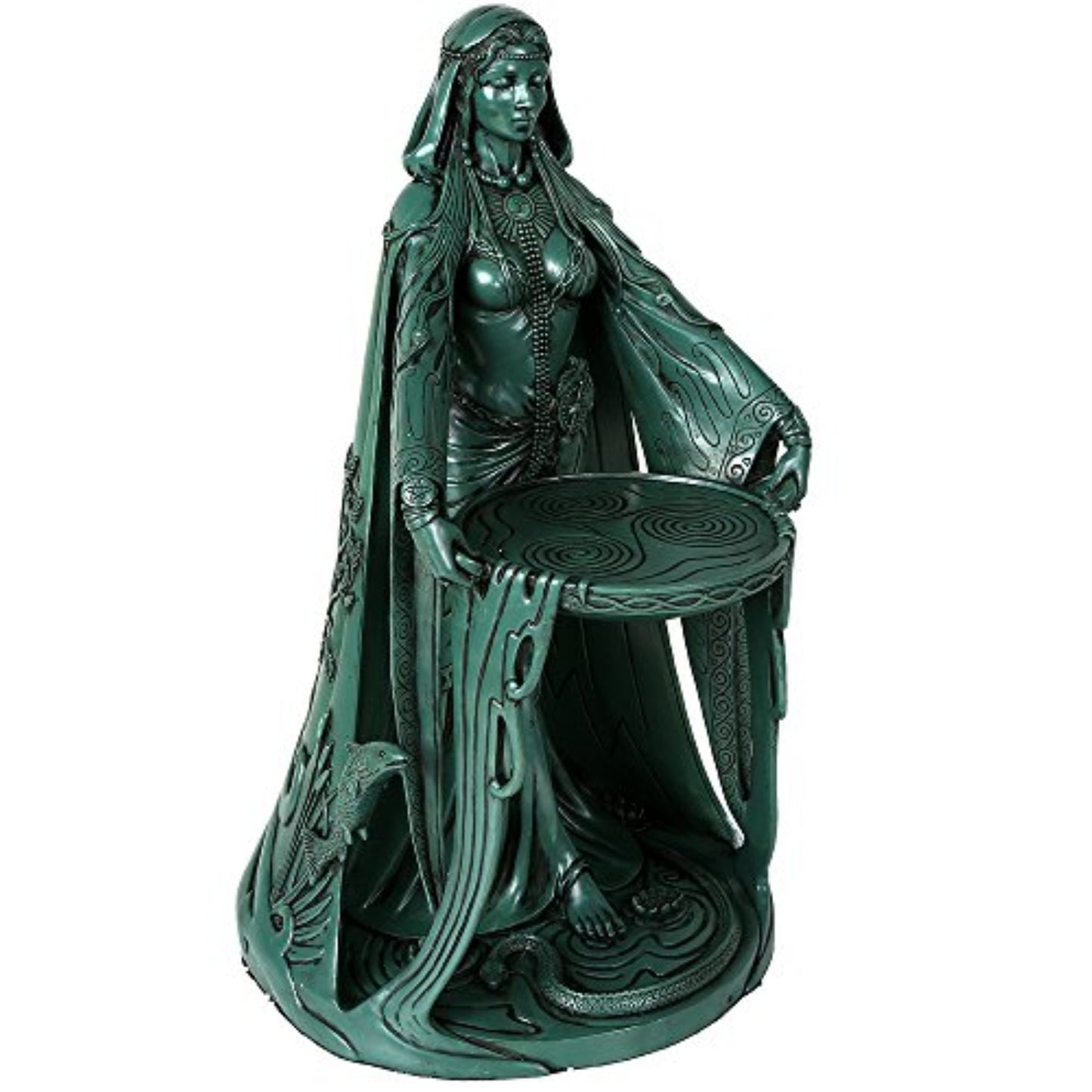 Green Celtic Mythology Goddess Danu Mother of Gods by Maxine Miller Figurine 16 inch