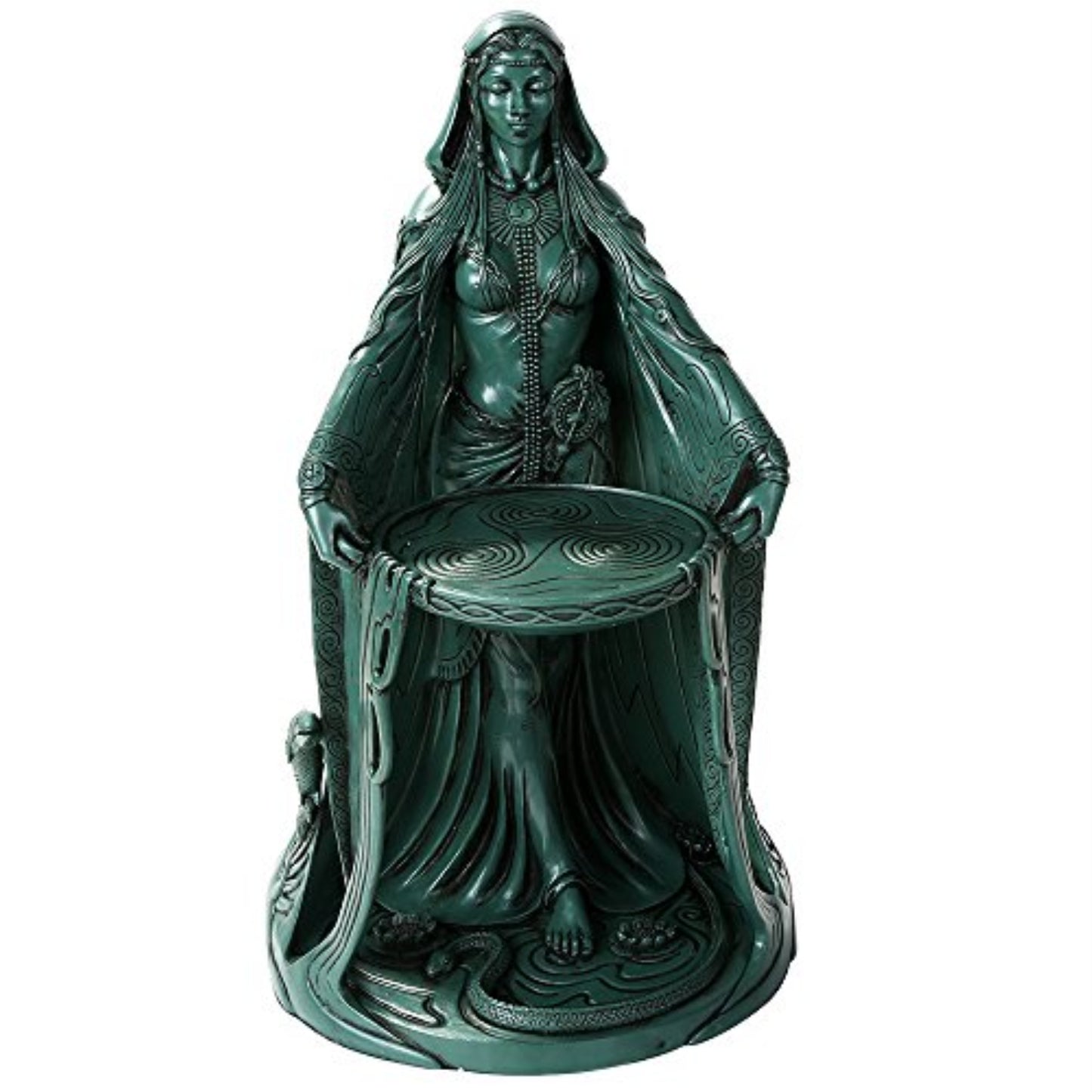 Green Celtic Mythology Goddess Danu Mother of Gods by Maxine Miller Figurine 16 inch