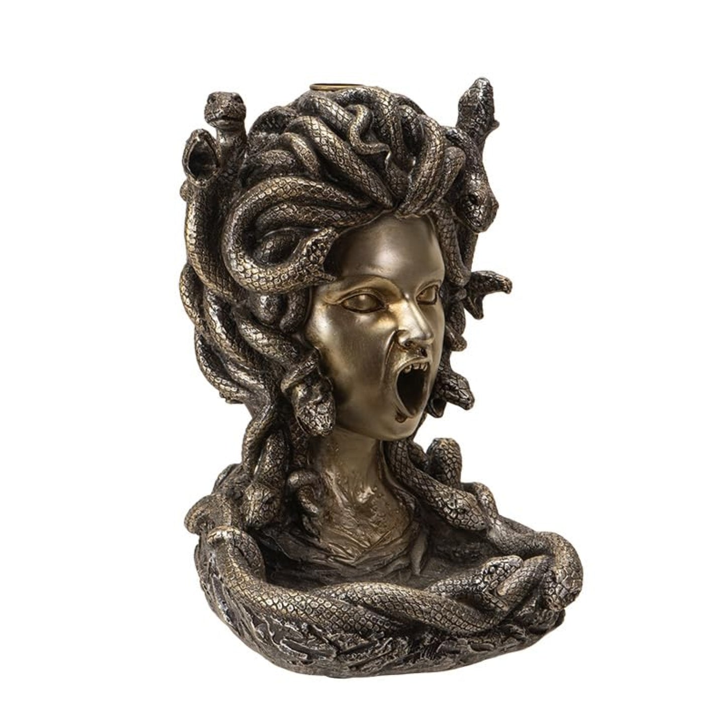 Medusa Backflow Incense Burner Greek Mythology Famous Monster Medusa Waterfall Incense Burner