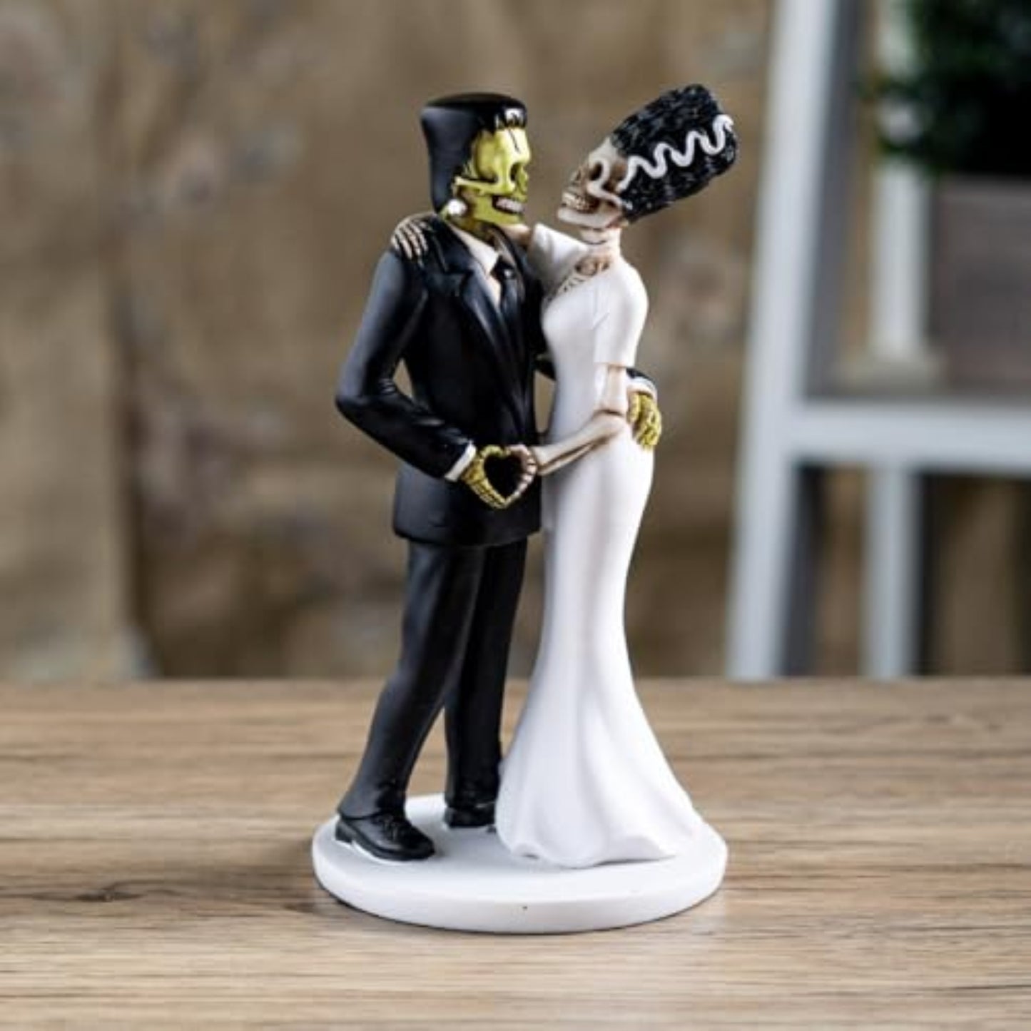 Eternal Love Frankenstein and Bride Figurine Wedding or Anniversary Collectible Figurine 7 inch