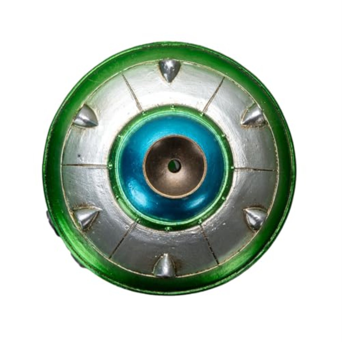 Alien UFO Backflow Incense Burner with Sci-Fi Spaceship Design Unique Resin Decor 9.1 inches tall