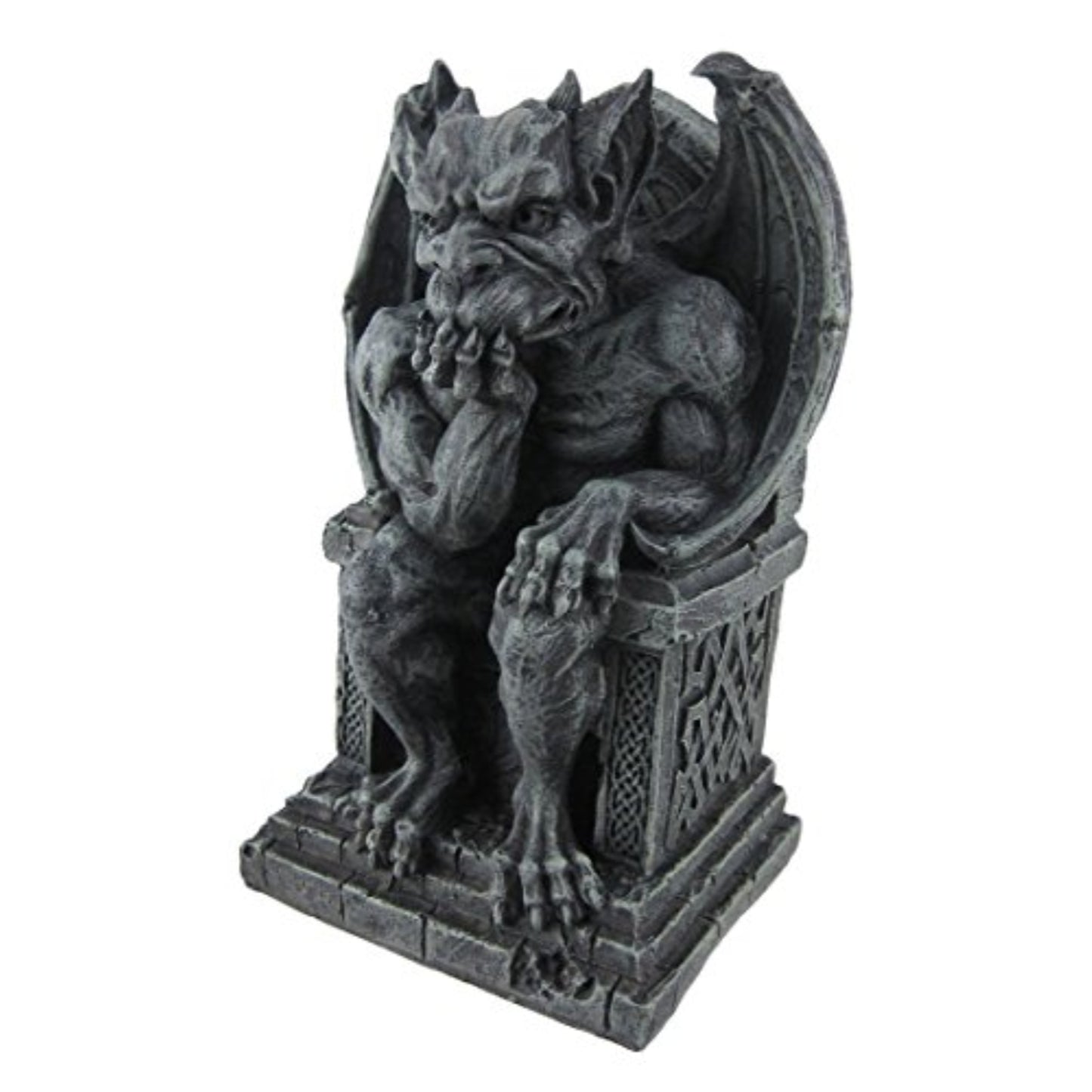The Thinker Medieval Gargoyle Statue Resin Gothic Figurine 7.5 inch