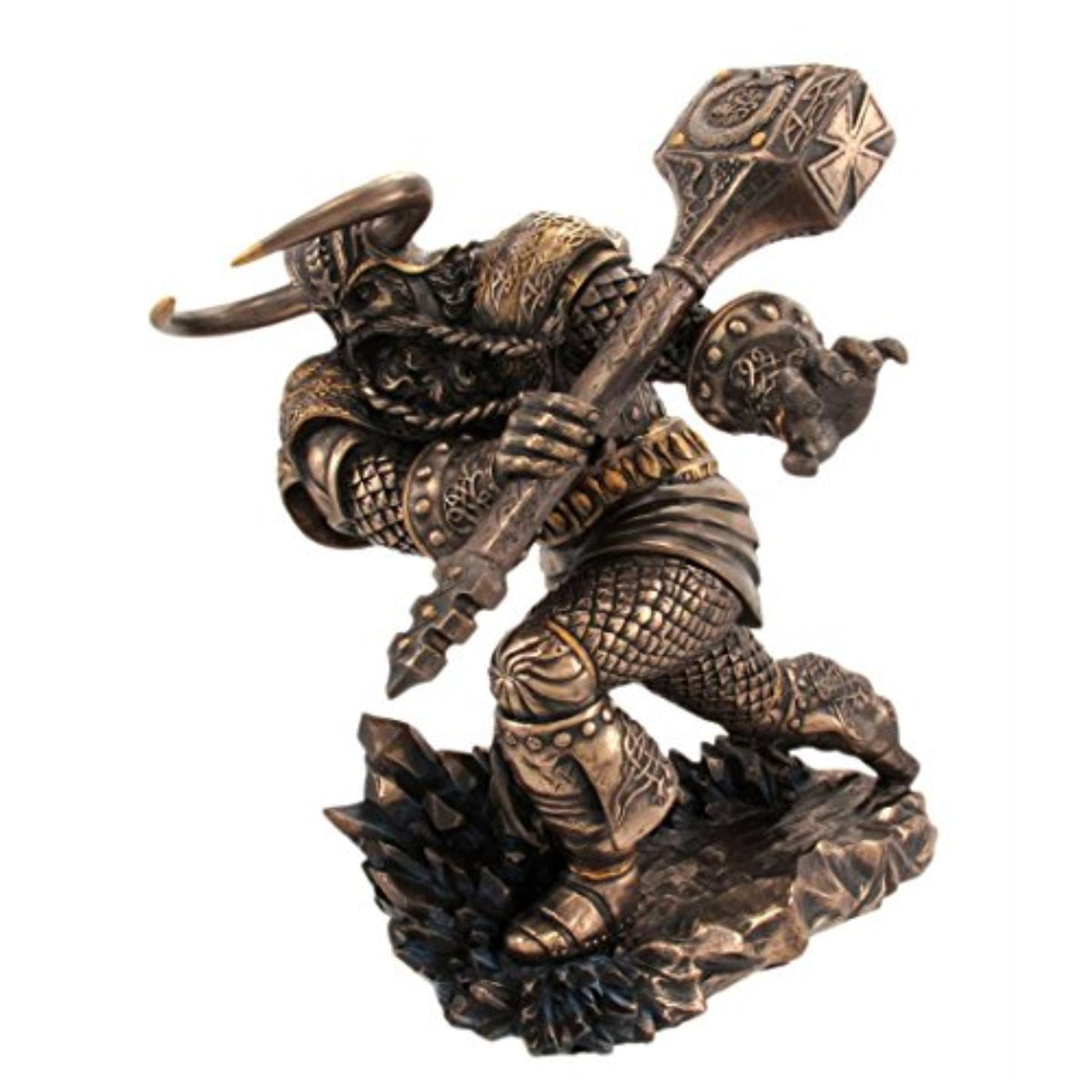 Mighty Thor with Hammer Norse Mythology God Resin Statue Figurine 10 x 9 inch