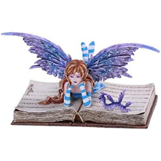 Amy Brown Bookworm Fairy Resin Collectible Figurine 7.25 inch