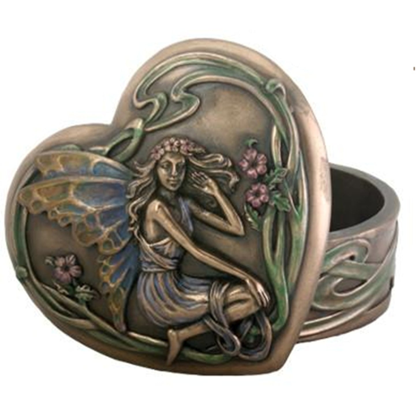 Fairy Heart Box Jewelry Trinket Keepsake Accessory Holder