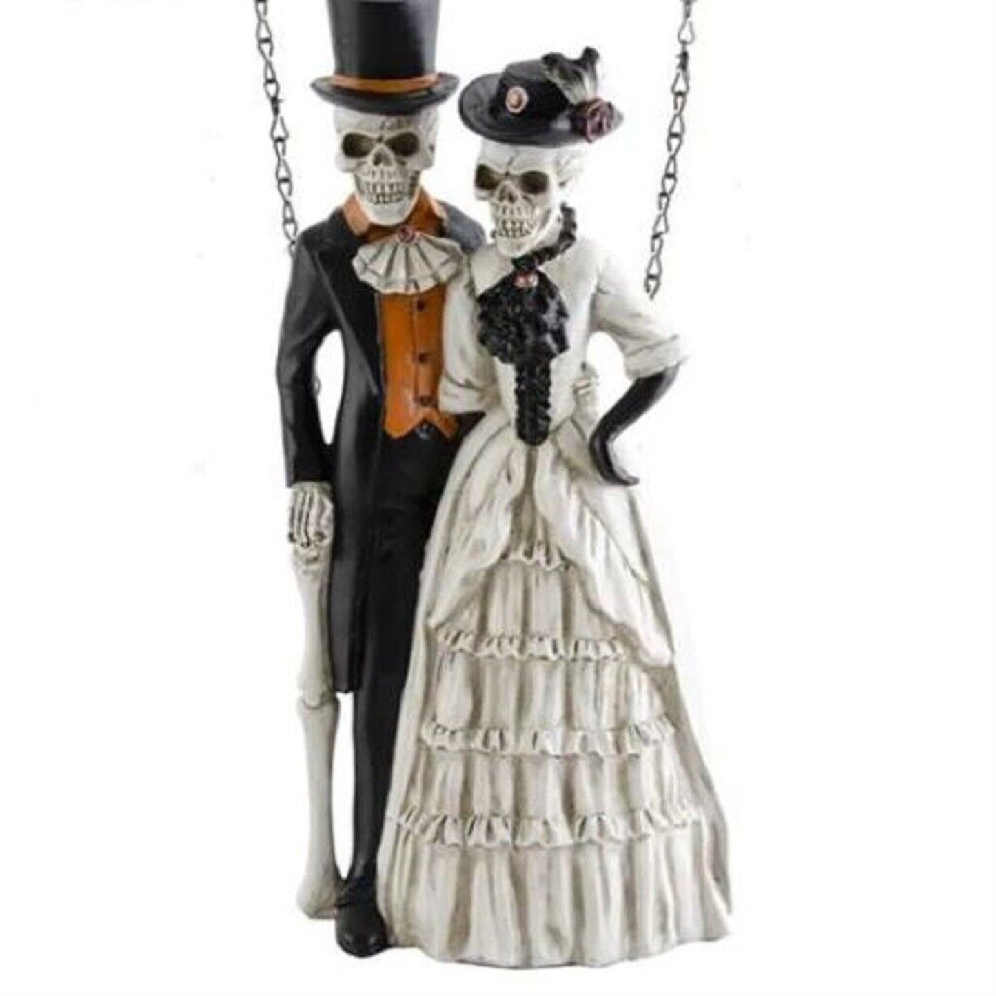 K&K Interiors Formal Dressed Skeleton Couple Arrow Replacement Sign 17 inch - Arrow Sold Separately