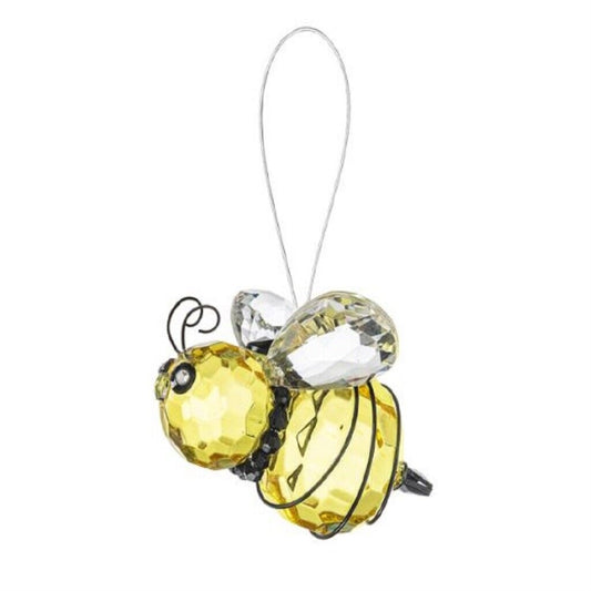 Ganz Yellow Queen Bee Acrylic Christmas Tree Ornament 3 Inch