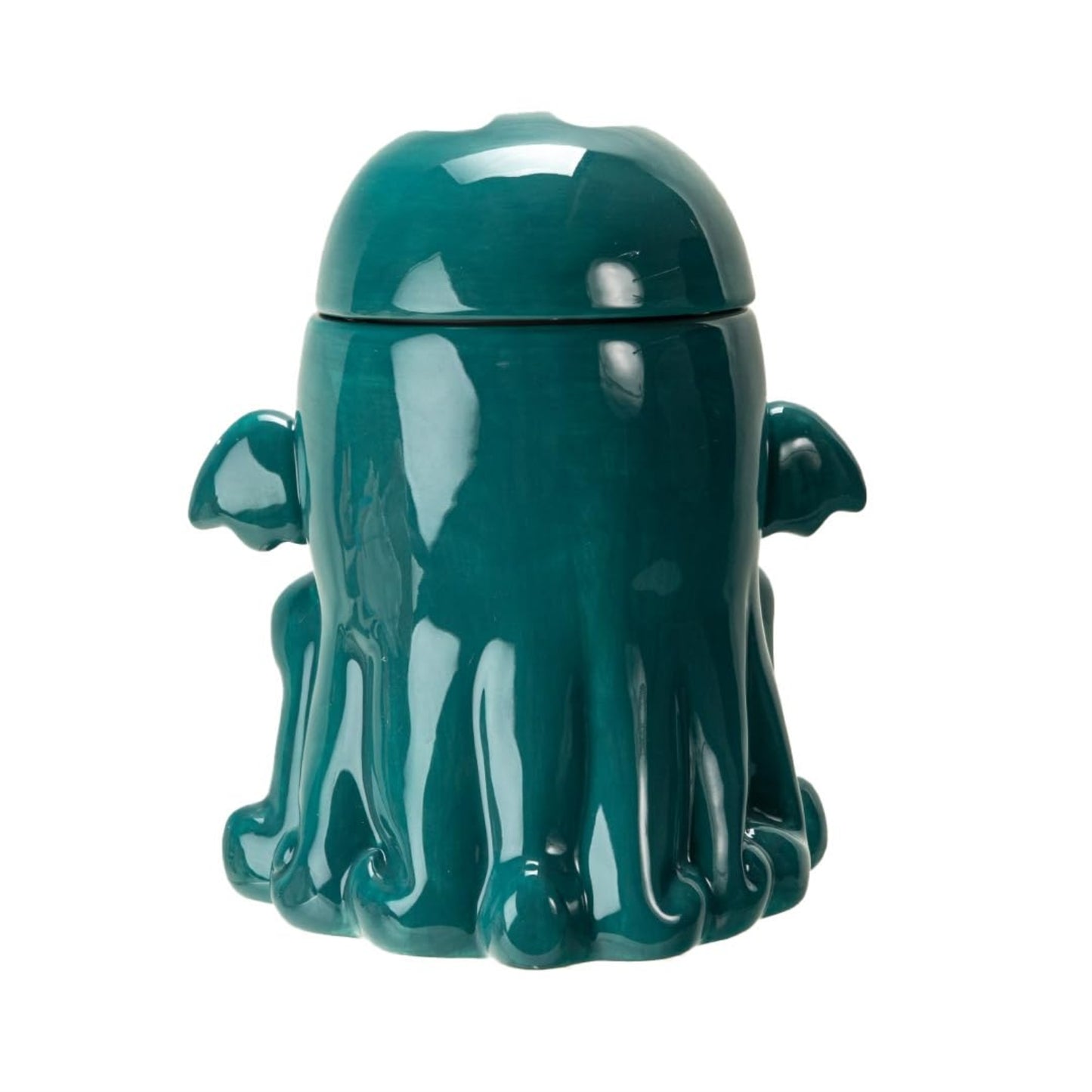 Cthulhu Kraken Turquoise Ceramic Cookie Jar Decorative Kitchen Storage