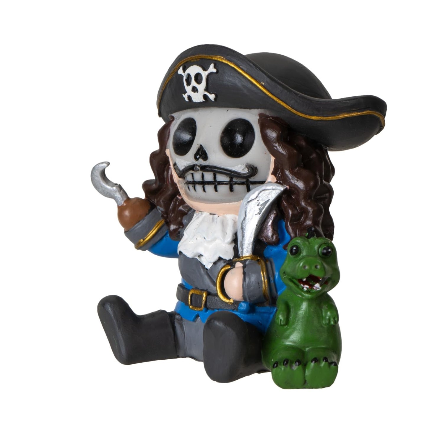 Furrybones Pirate Captain Skeleton in Costume Resin Mini Figure 3 inch