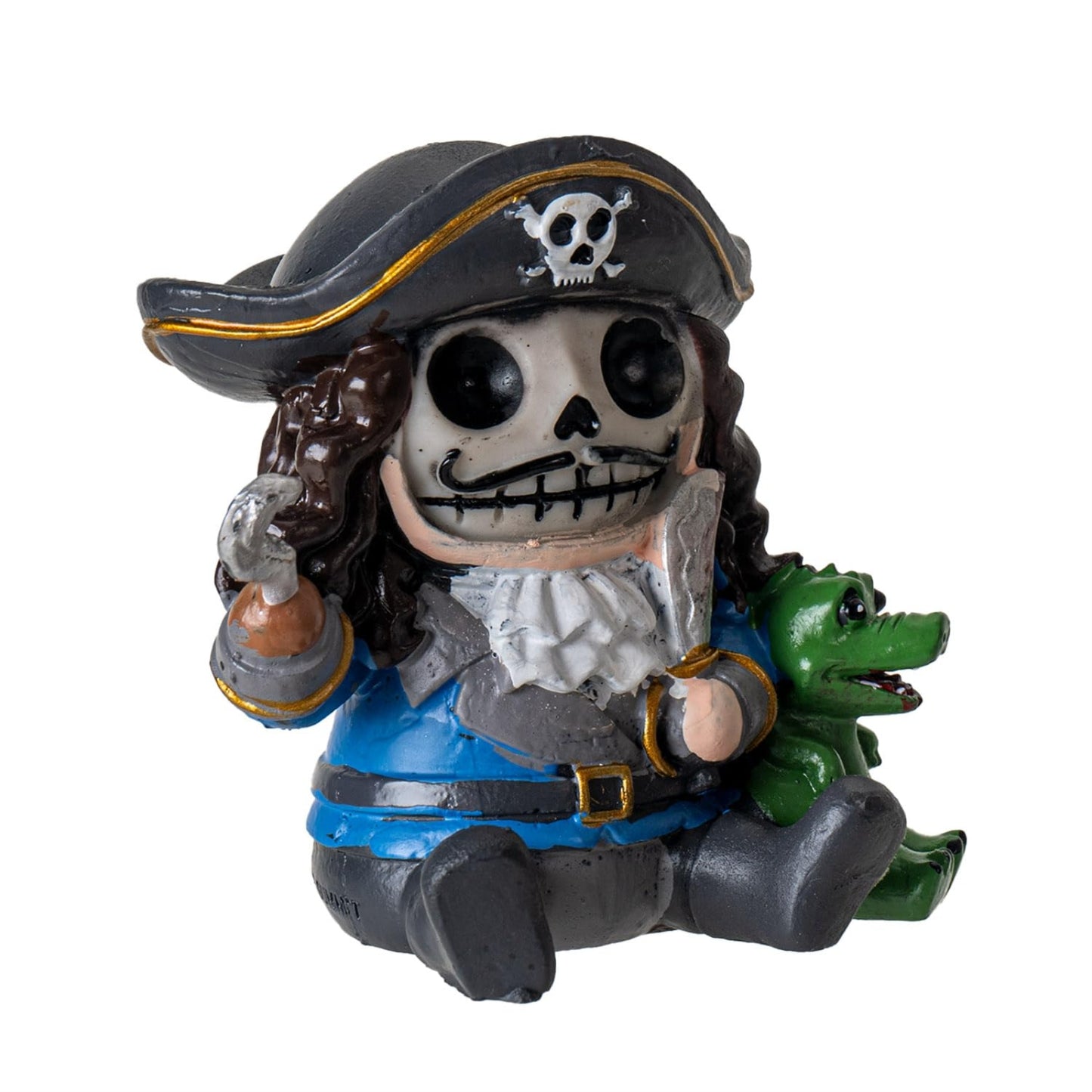 Furrybones Pirate Captain Skeleton in Costume Resin Mini Figure 3 inch