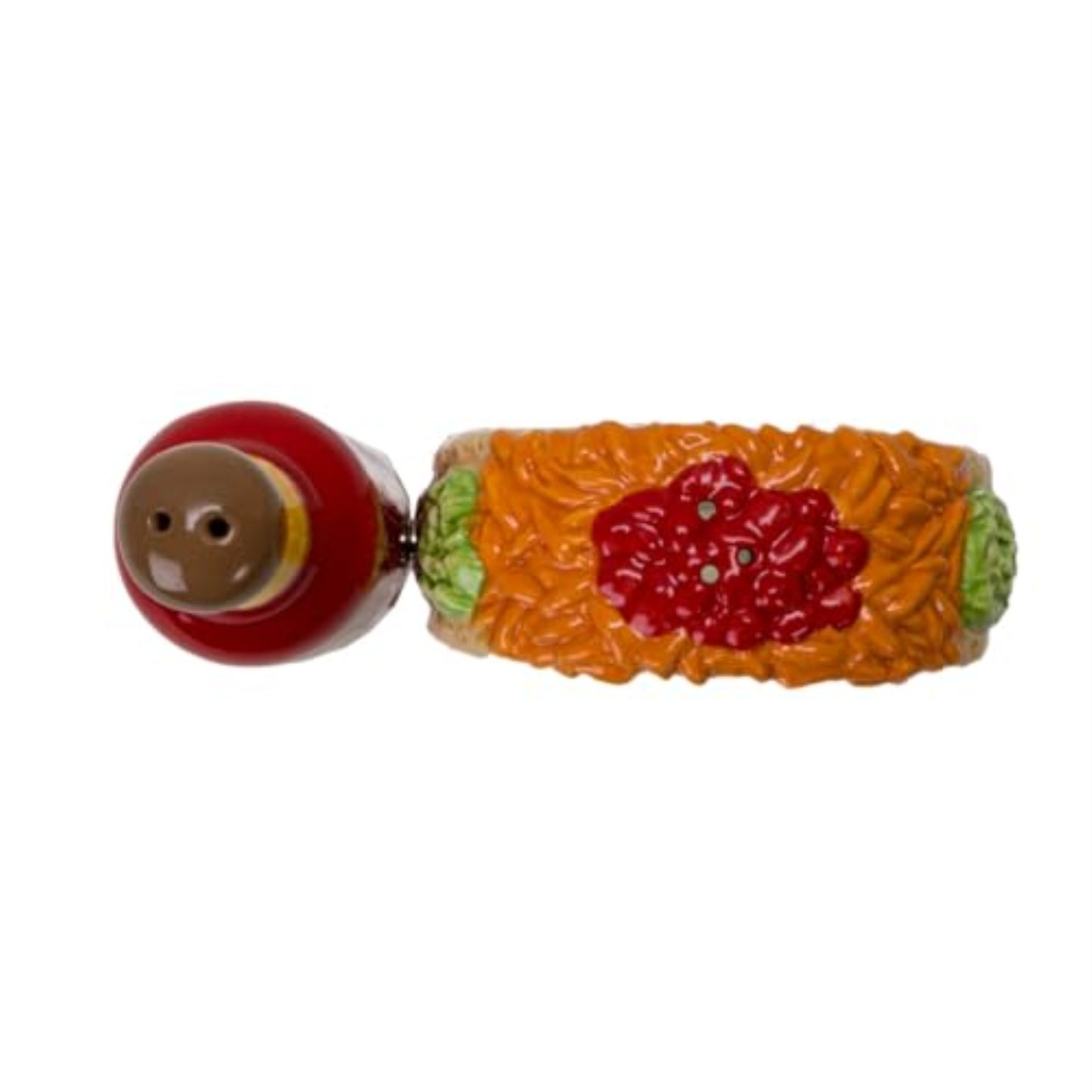 Taco Tuesday and Hot Sauce Ceramic Magnetic Salt and Pepper Shaker Set