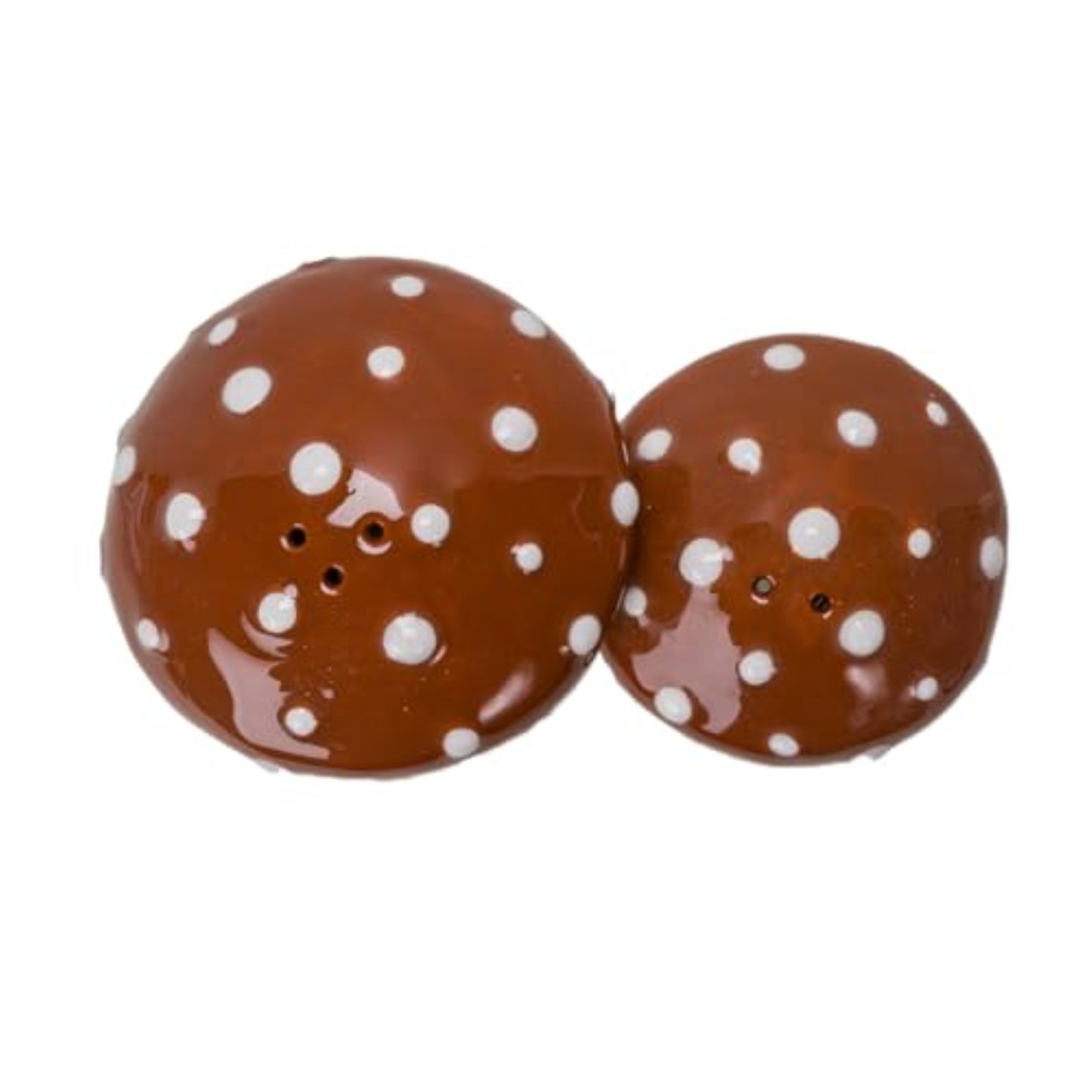 Autumn Harvest Mushroom Ceramic Magnetic Salt and Pepper Shaker Set