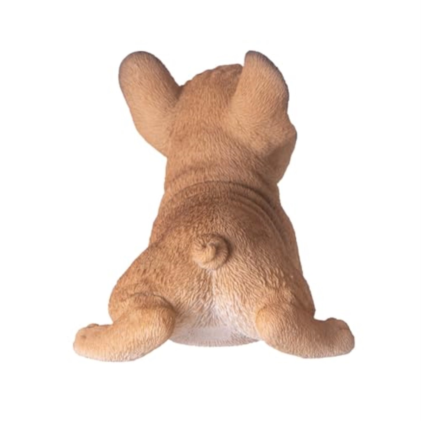 Playful French Bulldog Figurine Realistic Tan Frenchie Dog Statue 8 inches Long