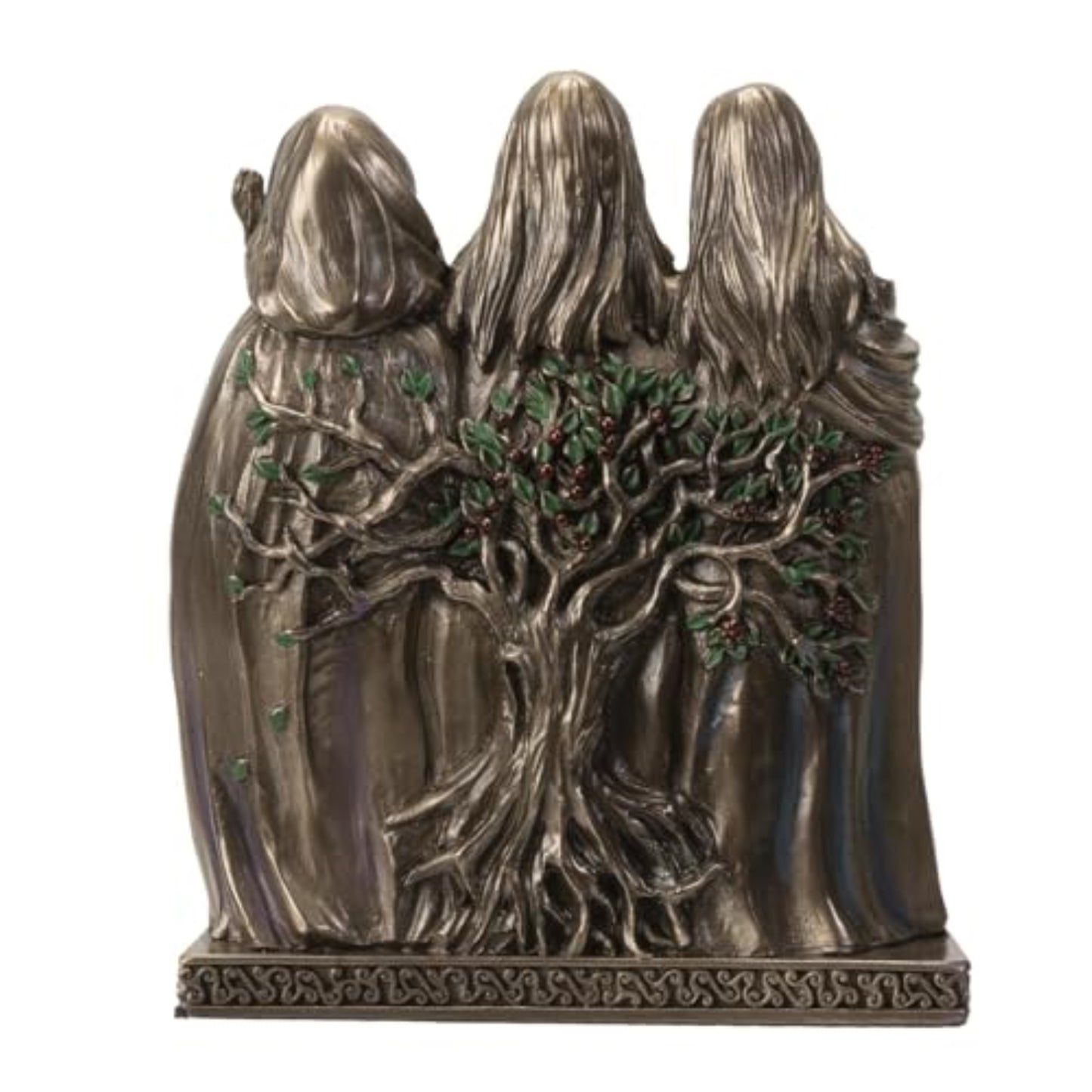 Celtic Moon Goddess Statue Triple Sacred Mother Maiden Crone 5.75 inches Tall Hecate Brigid Wicca Decor