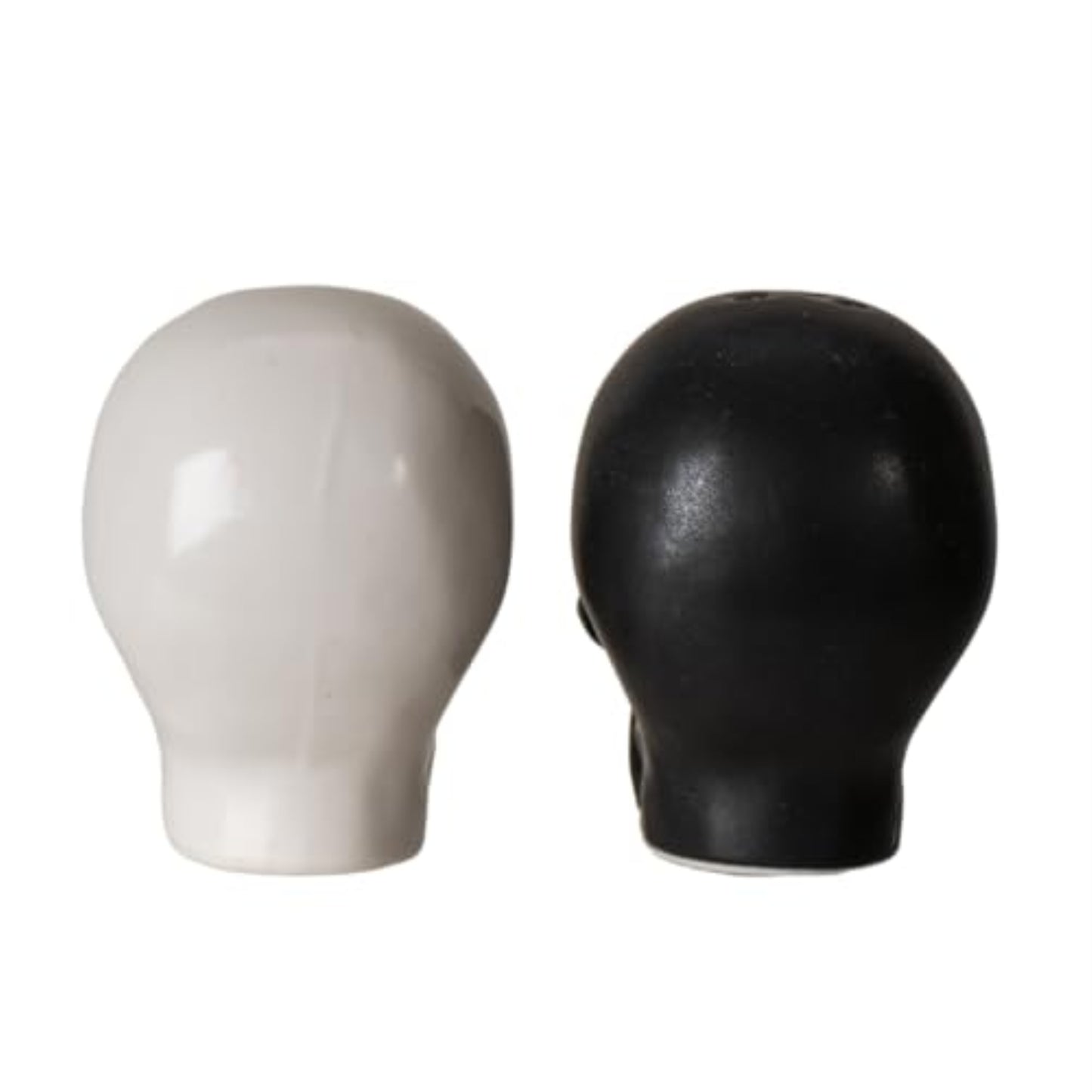 Black and White Skulls Ceramic Salt And Pepper Shaker Set