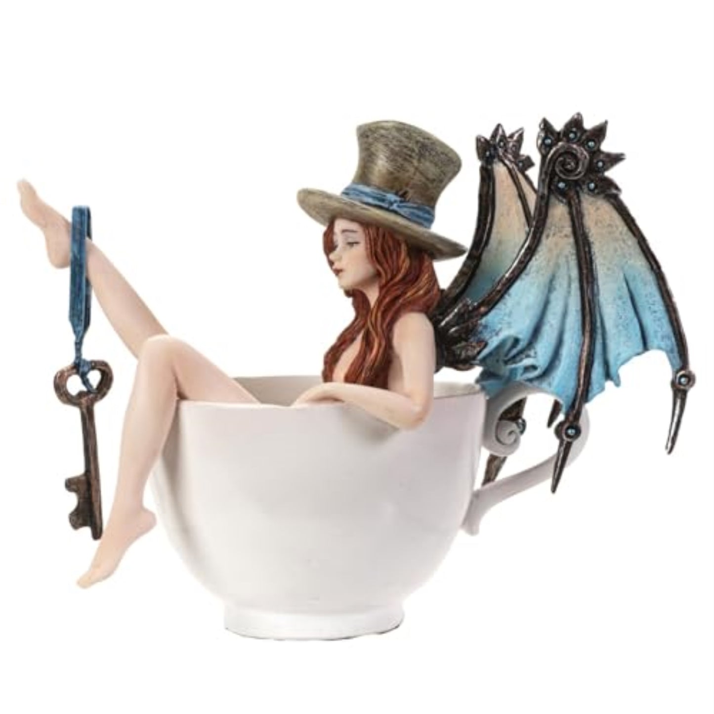 Steampunk Bath Fairy Resin Figurine Multicolor Tabletop Decoration 6.3 x 4.75 inch by Amy Brown