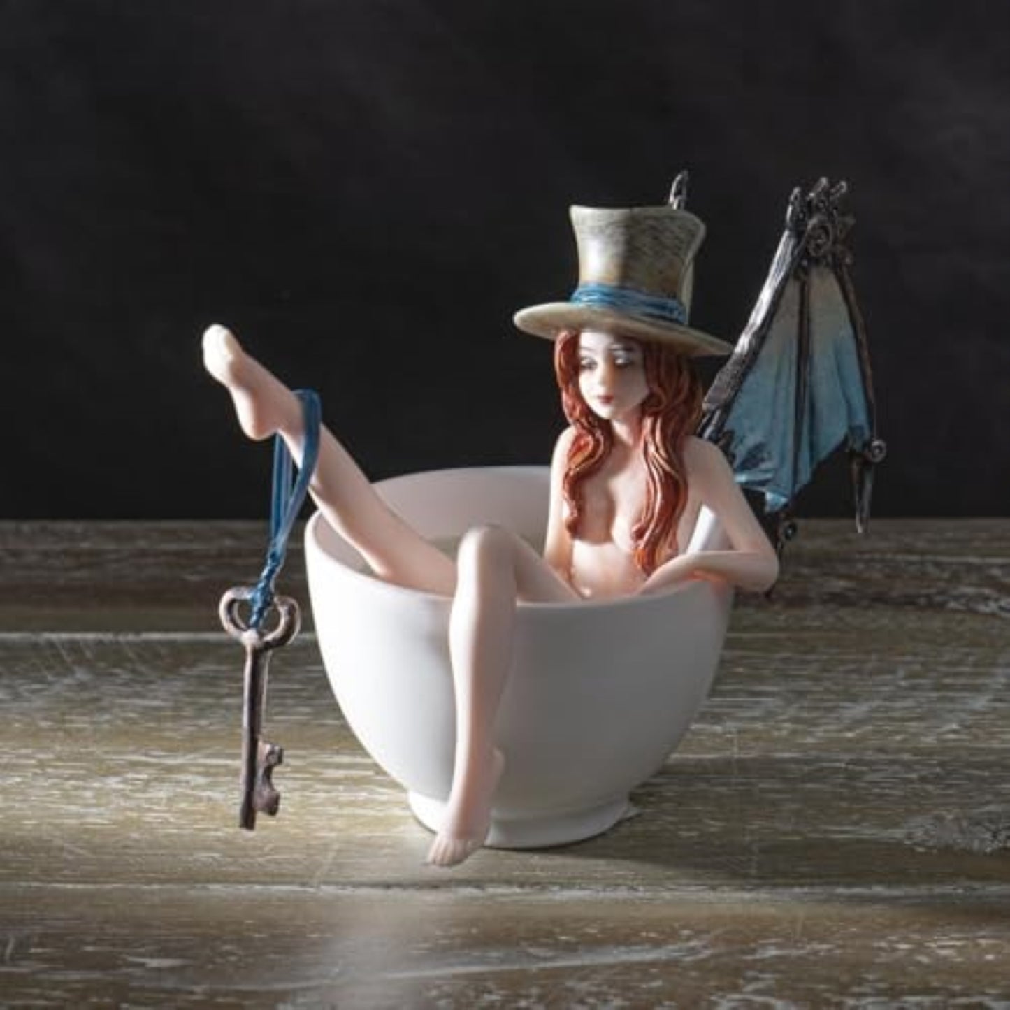 Steampunk Bath Fairy Resin Figurine Multicolor Tabletop Decoration 6.3 x 4.75 inch by Amy Brown