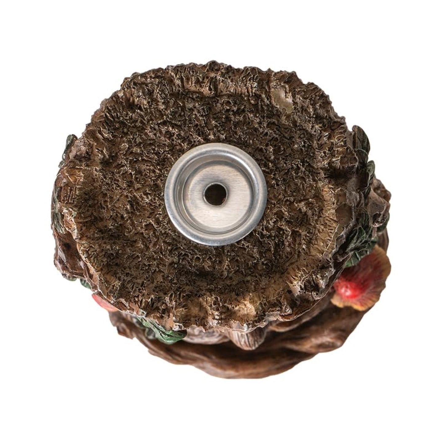 Greenman Backflow Incense Burner with LED Light Nature Inspired Tree of Life Spirit Design 6 Inches Tall