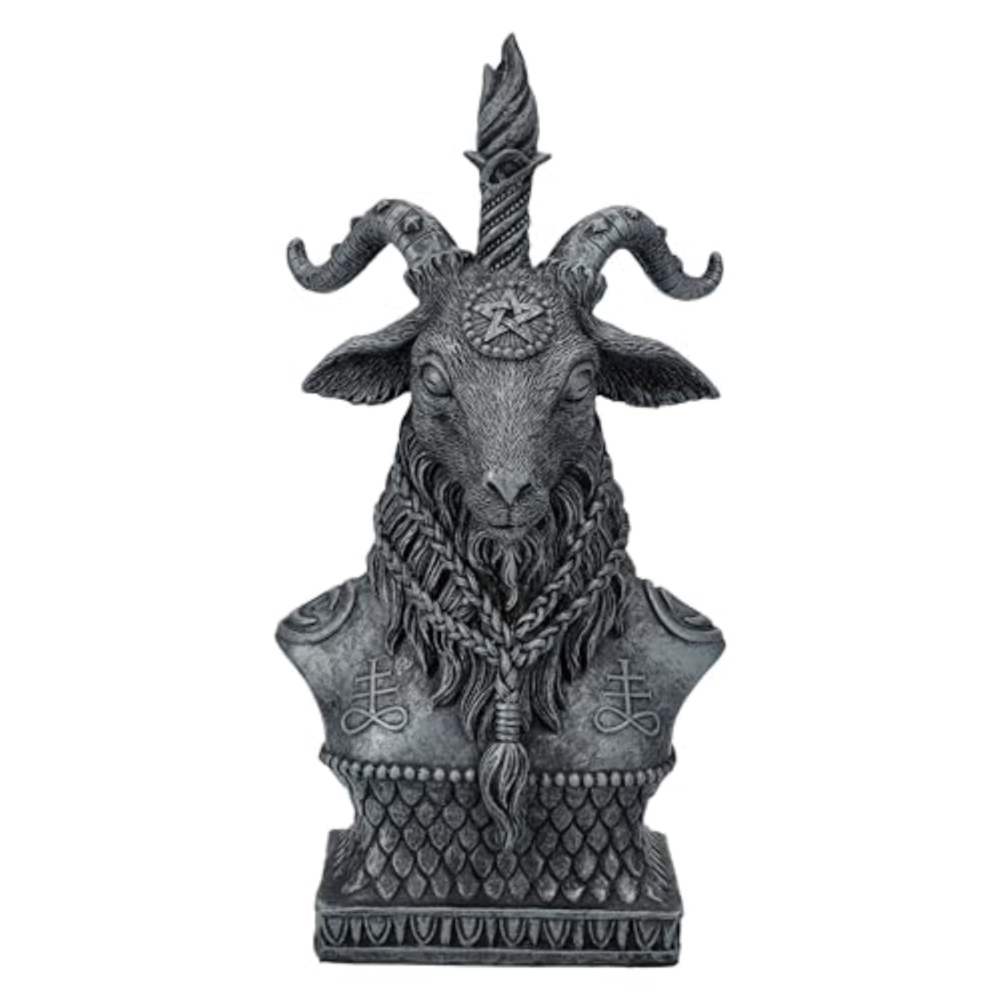 Sabbatic Goat Baphomet Bust Statue Keeper of The Mystical Realm Decorative Sculpture Figurine 8 inch