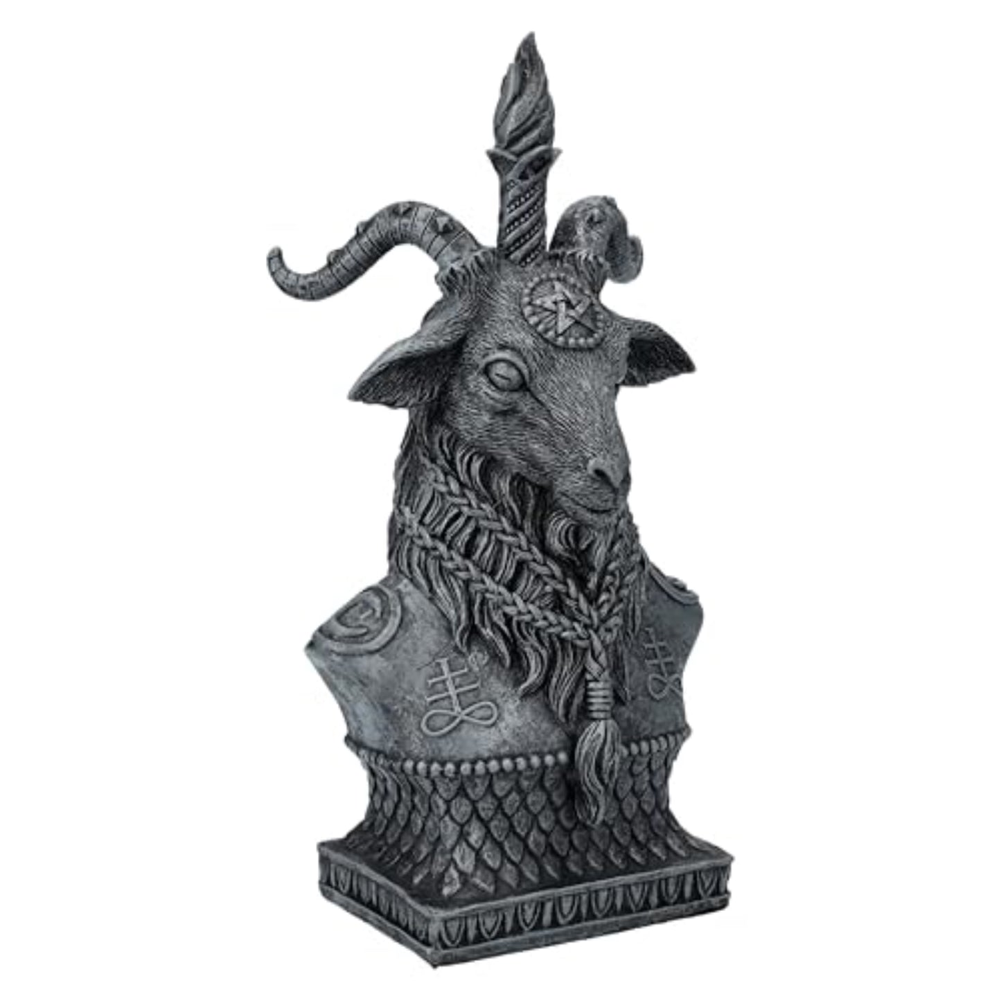 Sabbatic Goat Baphomet Bust Statue Keeper of The Mystical Realm Decorative Sculpture Figurine 8 inch