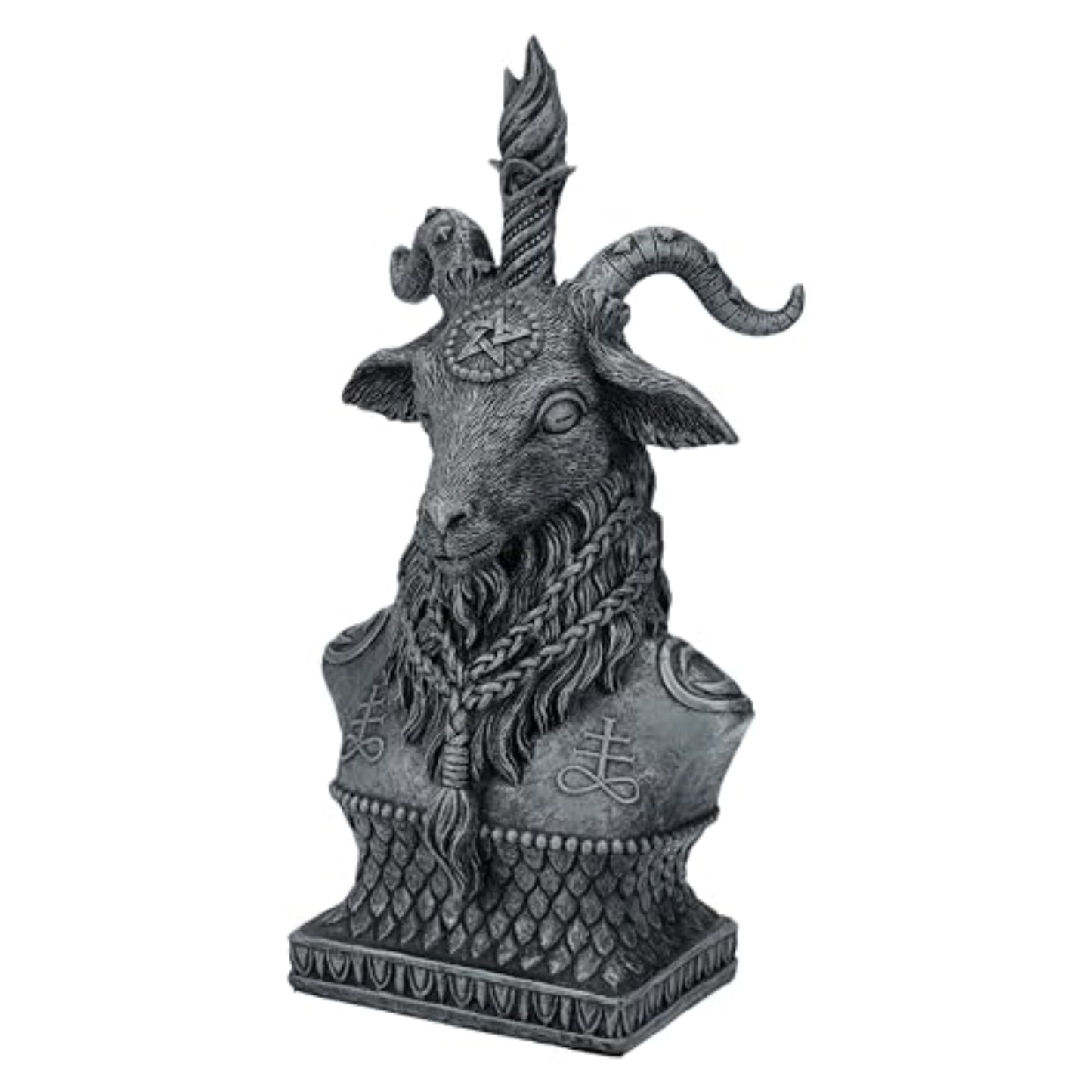 Sabbatic Goat Baphomet Bust Statue Keeper of The Mystical Realm Decorative Sculpture Figurine 8 inch