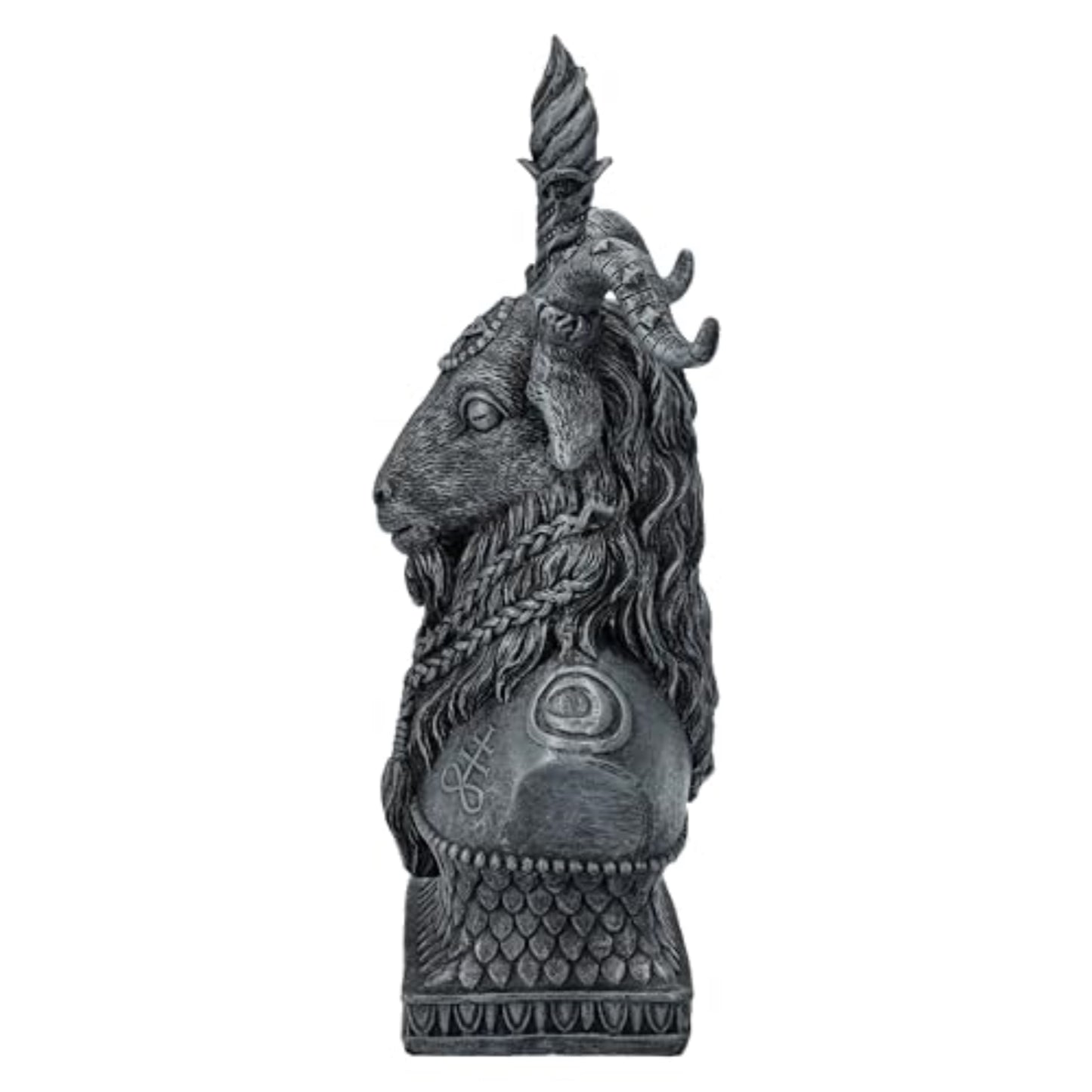 Sabbatic Goat Baphomet Bust Statue Keeper of The Mystical Realm Decorative Sculpture Figurine 8 inch