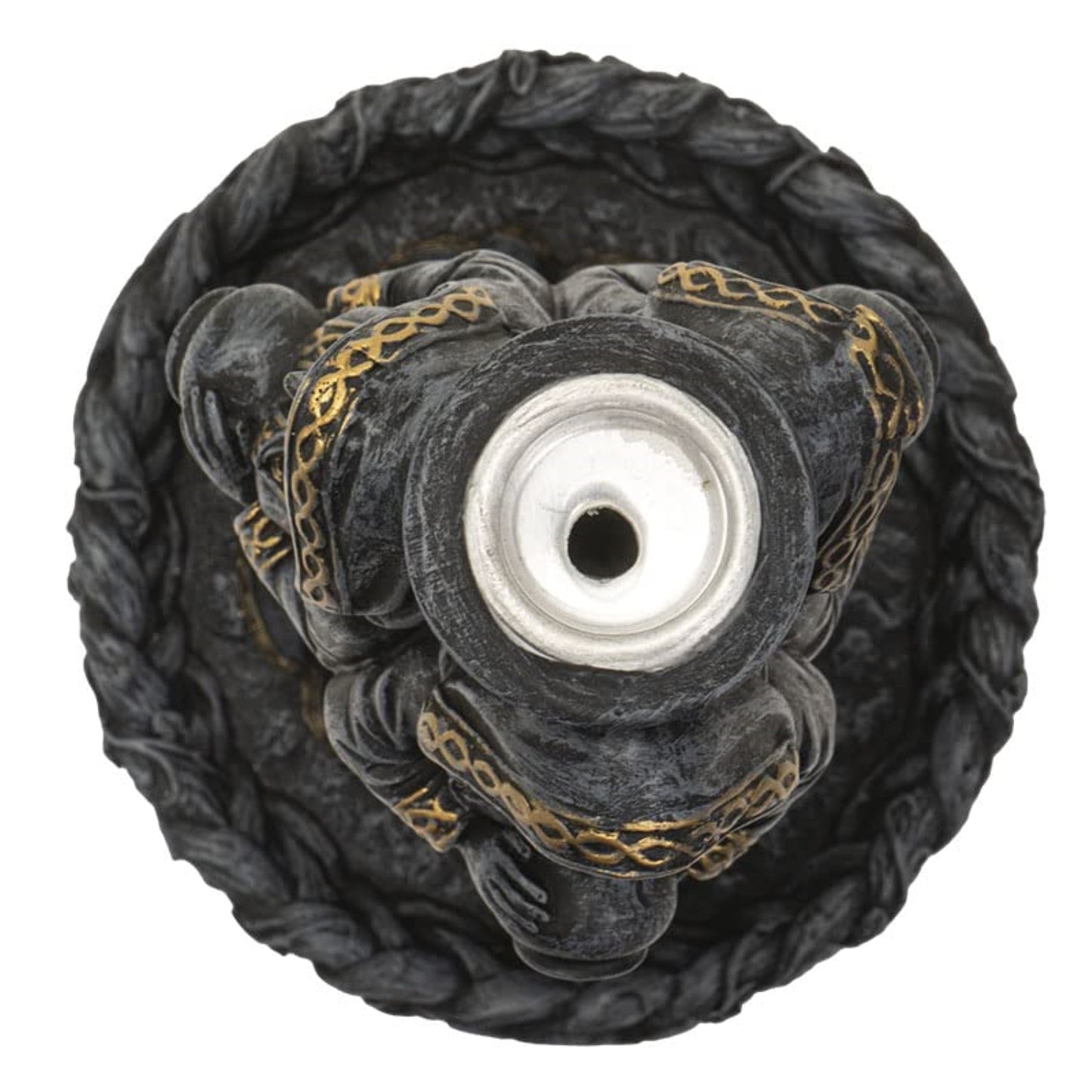 Mother Maiden Crone Backflow Resin Incense Burner 9.25 inch Height