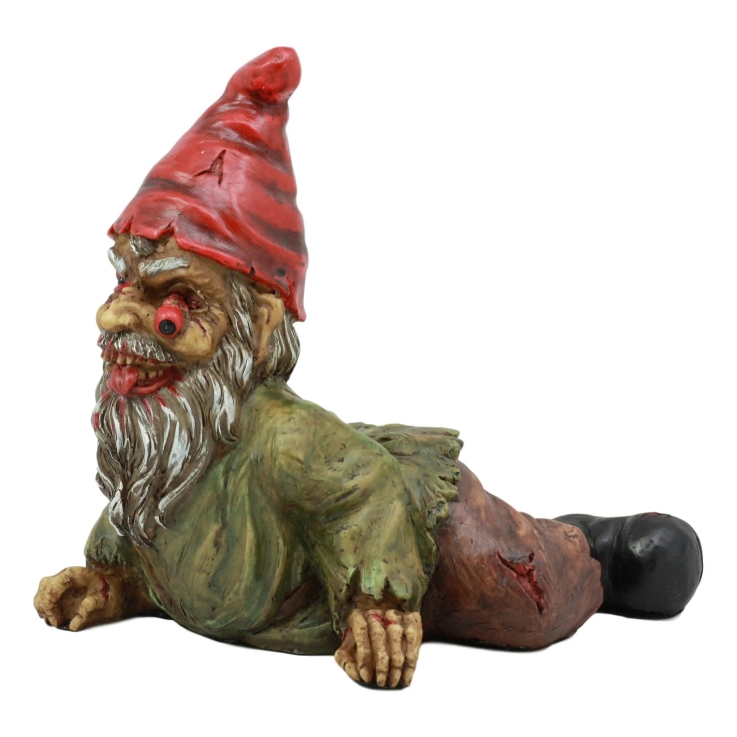 Scary Crawling Zombie Garden Gnome Decor Resin Figurine 7 inch