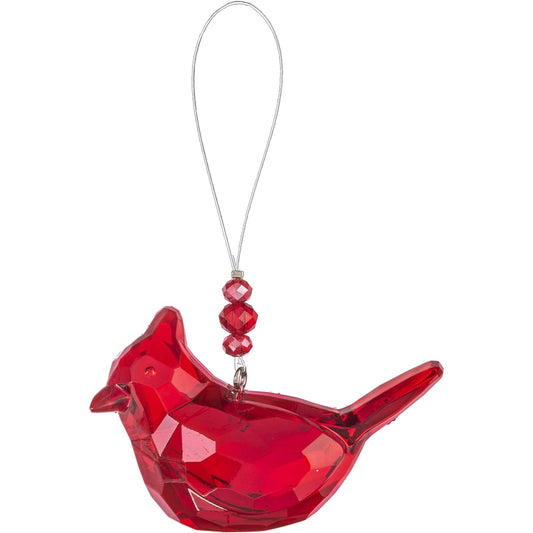 Red Cardinal of Comfort Christmas Ornament with Card 3 x 2.5 inch