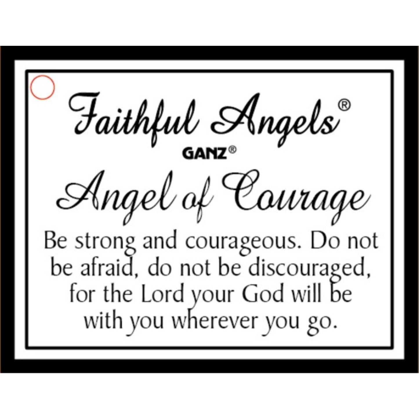 Ganz Silver Faithful Angel of Courage Zinc Figurine 3.6 Inch