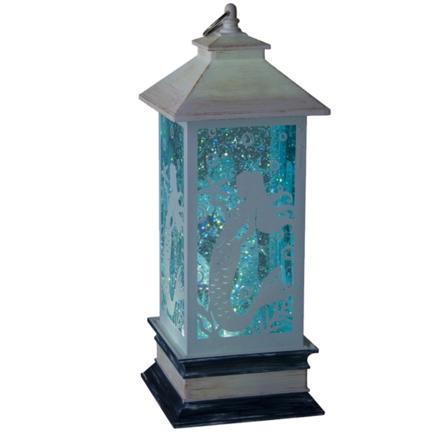 Lighted Mermaid Lantern Table Top Figurine Light Shimmers and Sparkles