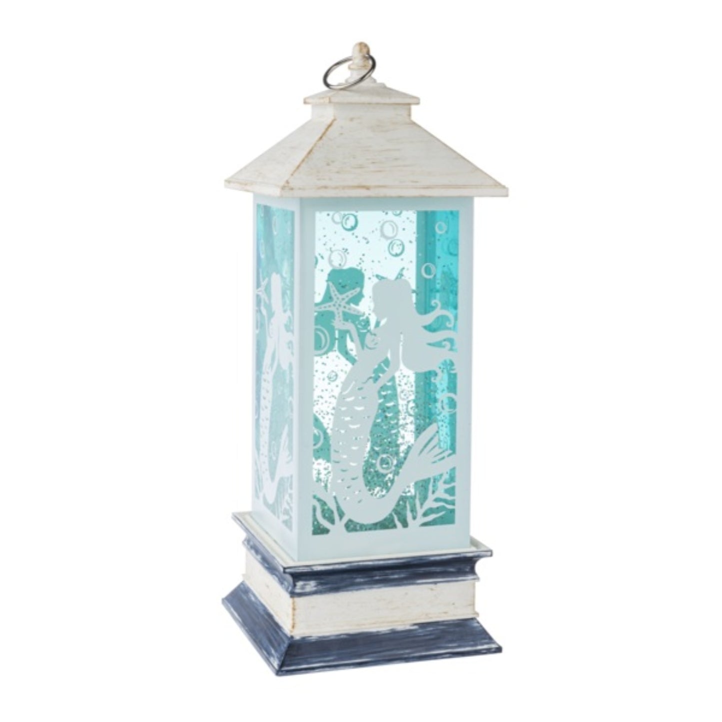 Lighted Mermaid Lantern Table Top Figurine Light Shimmers and Sparkles