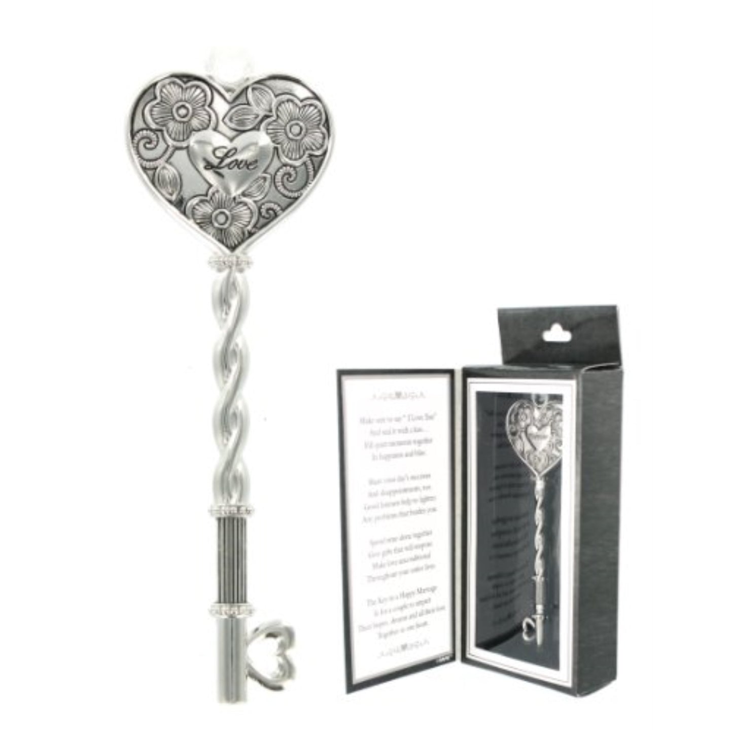 Ganz The Key to a Happy Marriage Zinc Metal Decorative Ornament 4.75 inch