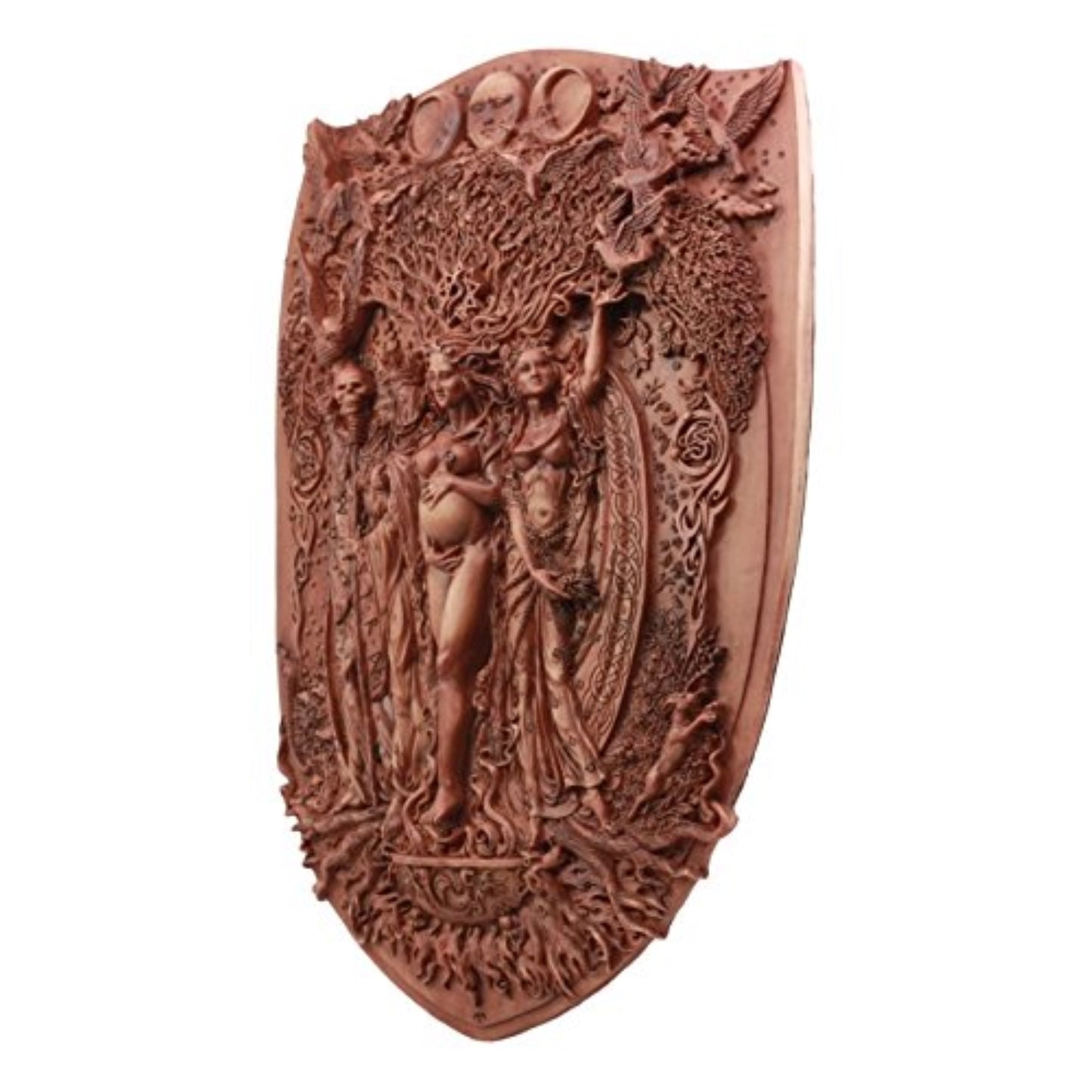 Pagan Wiccan Triple Goddess Mother Maiden Crone Wall Plaque 11 x 14.5 inch