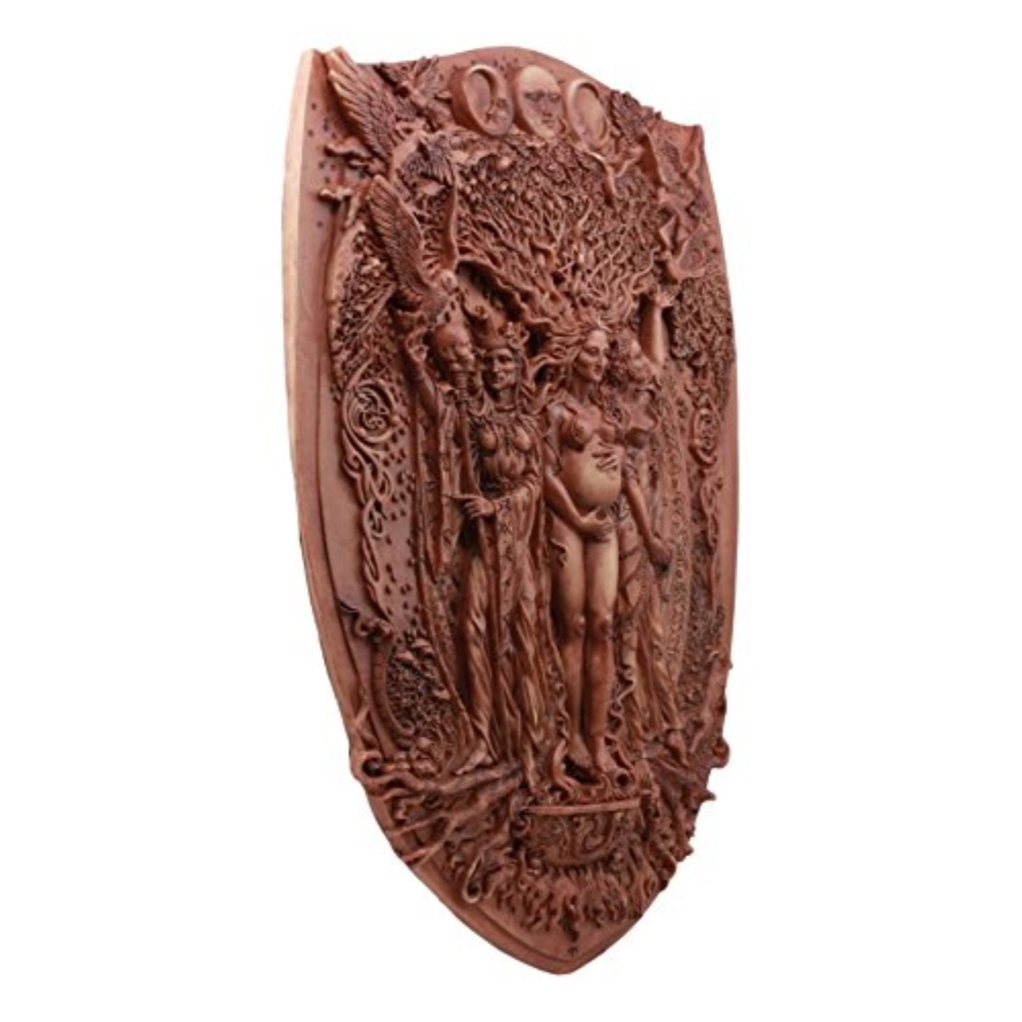 Pagan Wiccan Triple Goddess Mother Maiden Crone Wall Plaque 11 x 14.5 inch