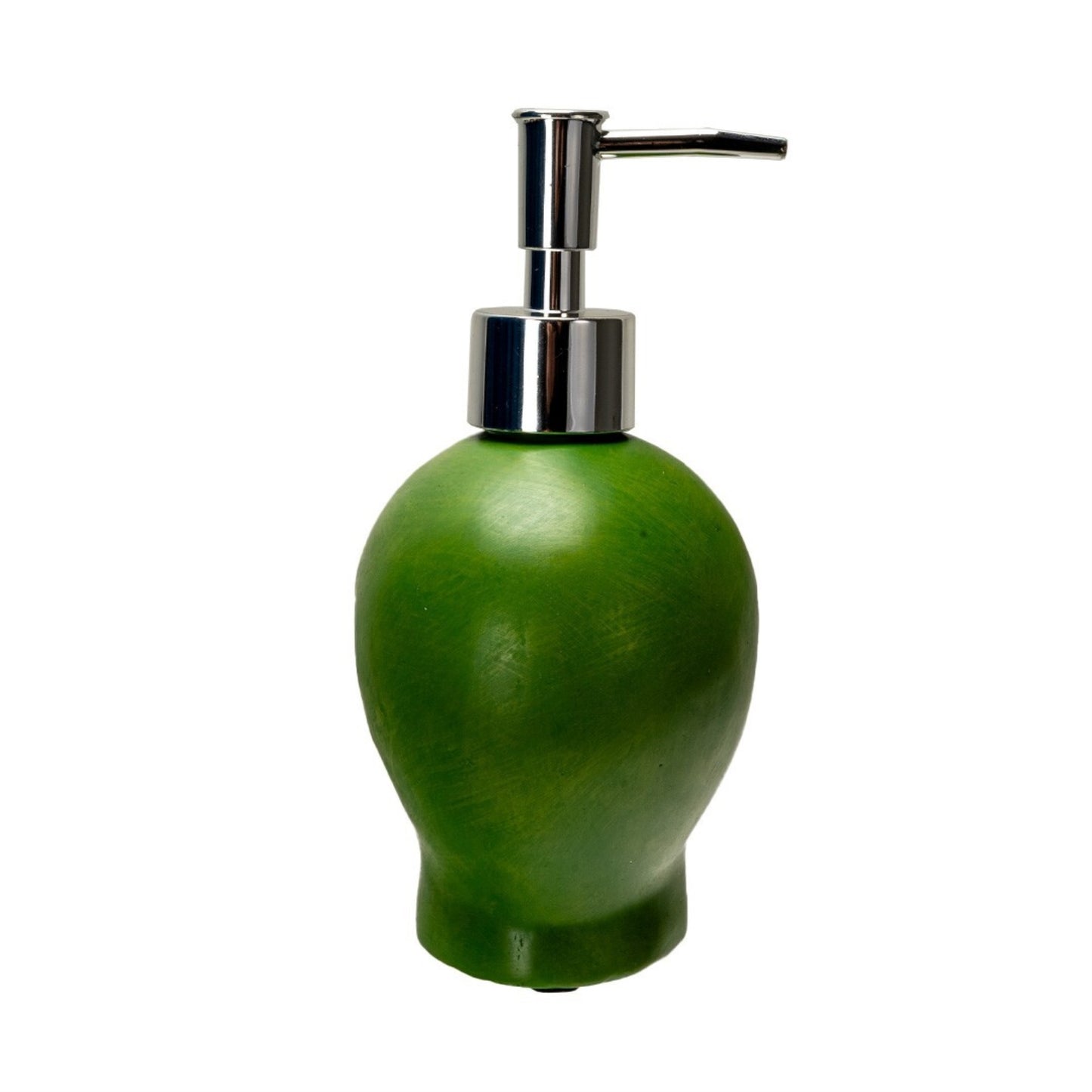 Green Alien Head Resin Soap Dispenser 6.5 inch