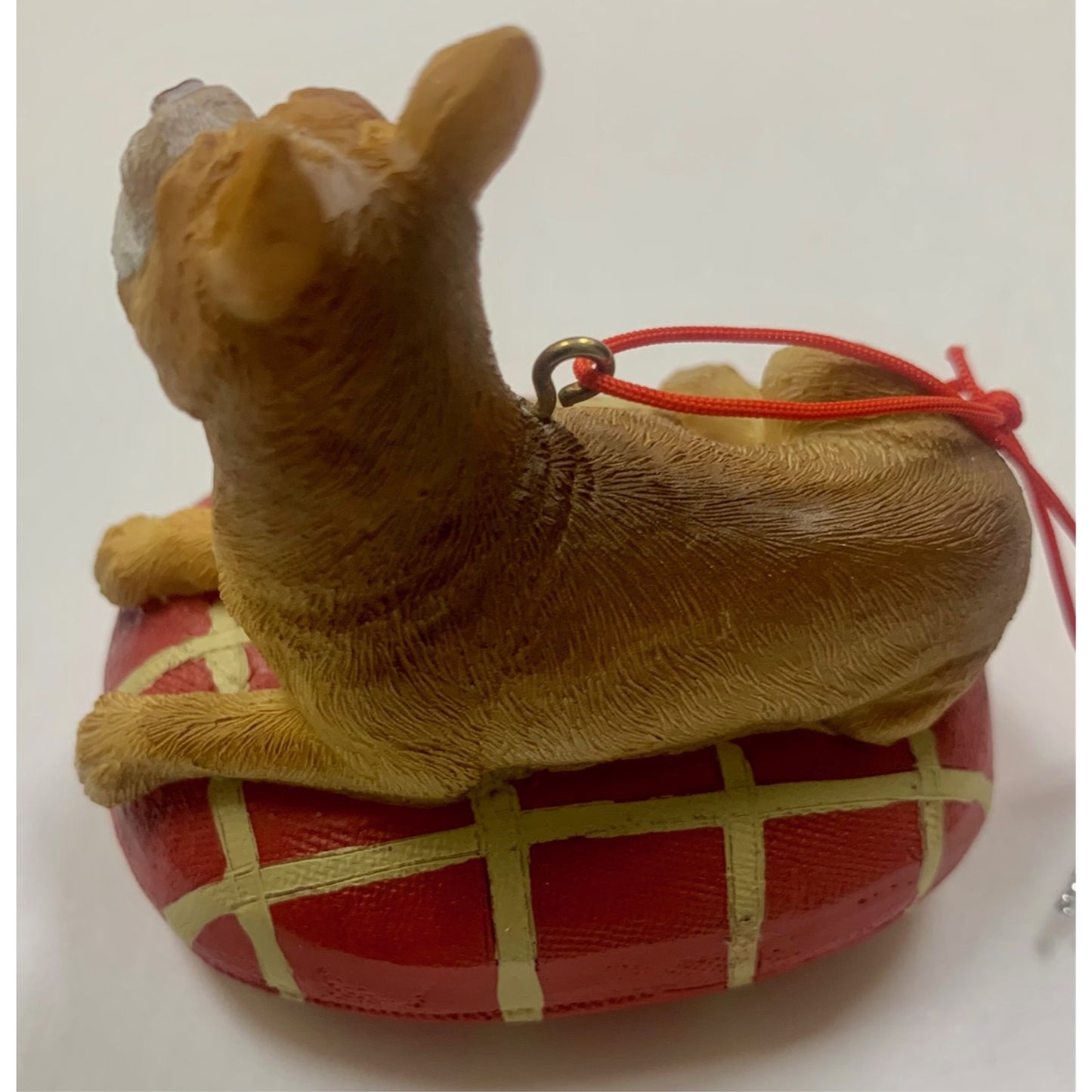 Boxer Family Dog on Bed Christmas Ornament