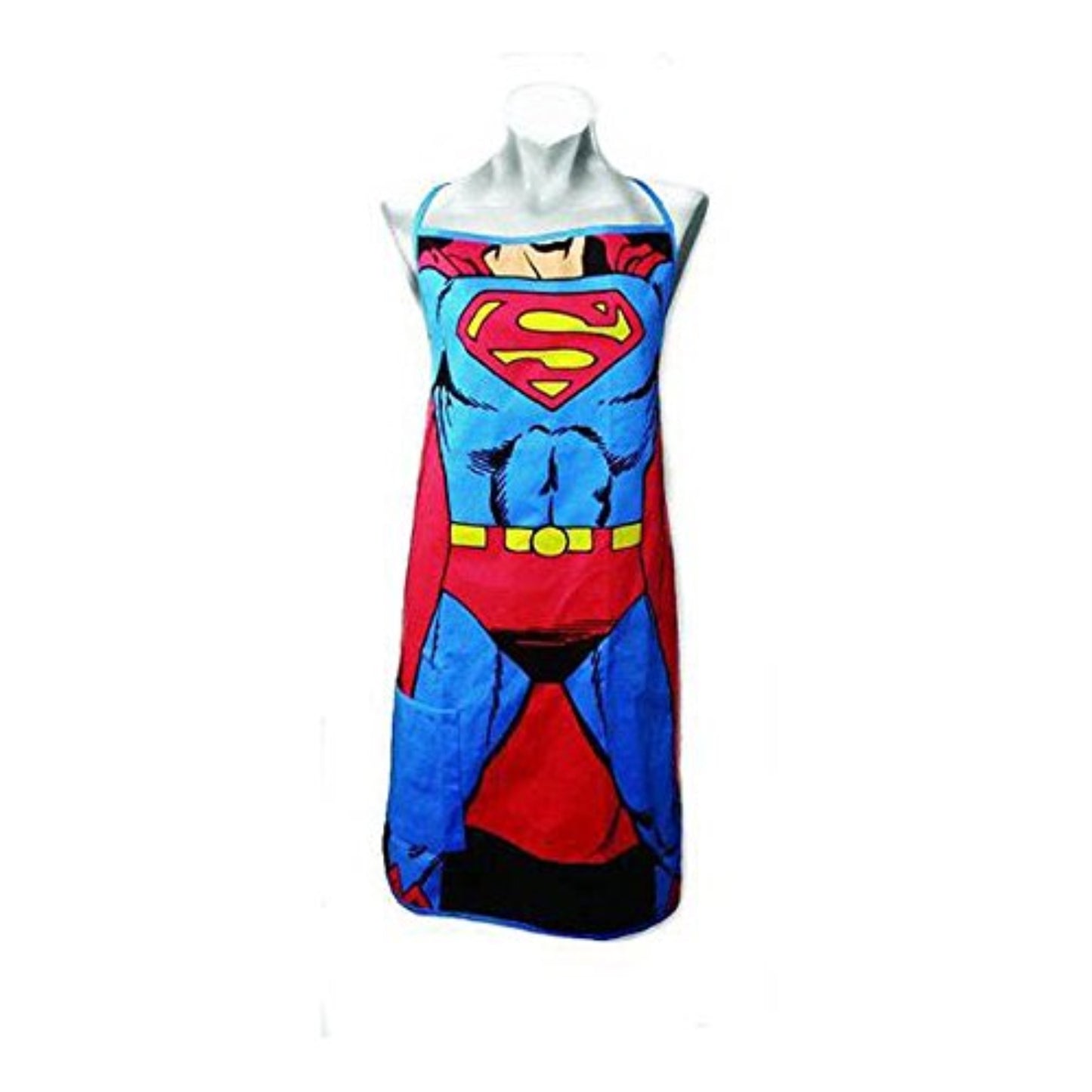 Spoontiques DC Comics Superman Cotton Cooking Apron with Tie Back and Pocket One Size Fits Most