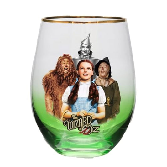 Spoontiques The Wizard of Oz Green Stemless Wine Glass 20 ounce