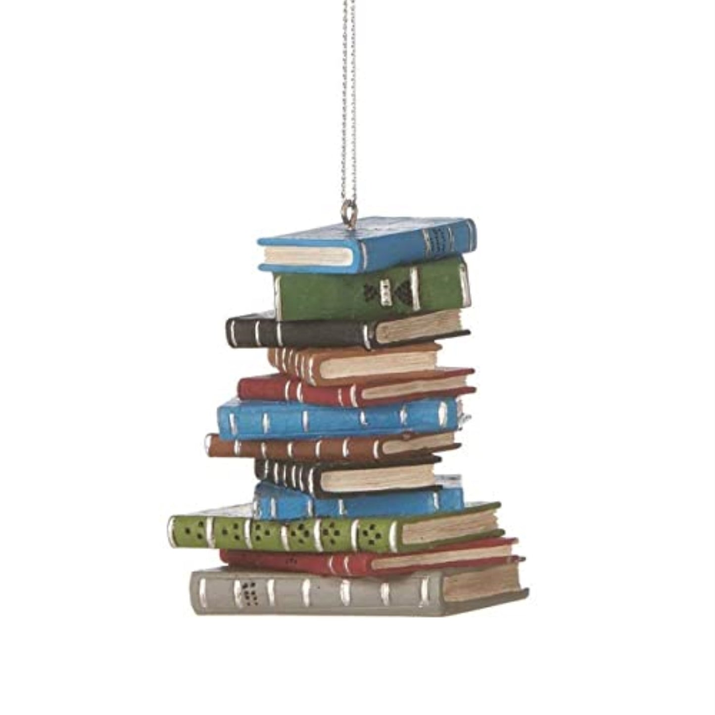 Midwest School Book Stack Resin Christmas Tree Ornament 3 inch