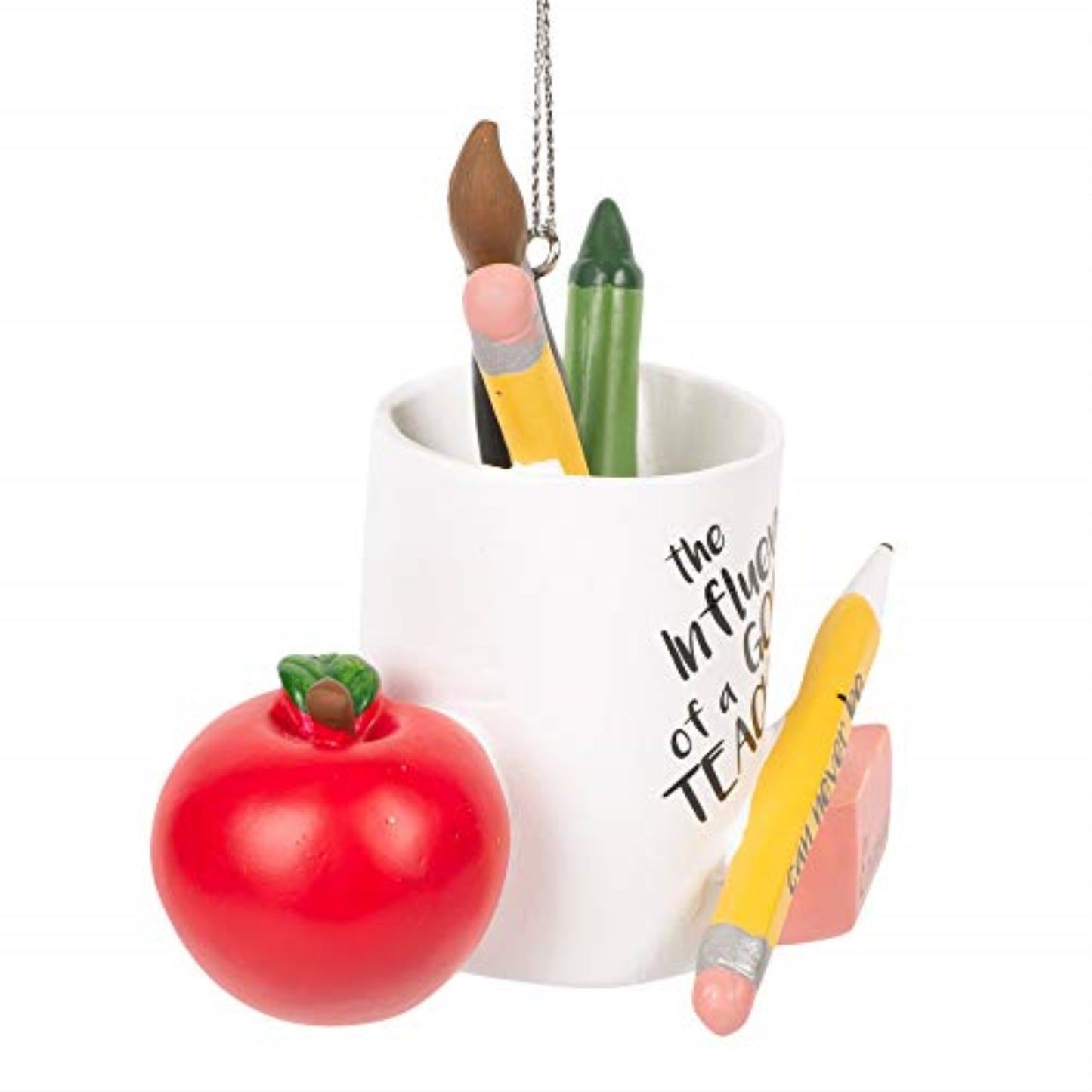 The Influence of a Good Teacher Novelty Resin Christmas Tree Ornament 3.5 inch