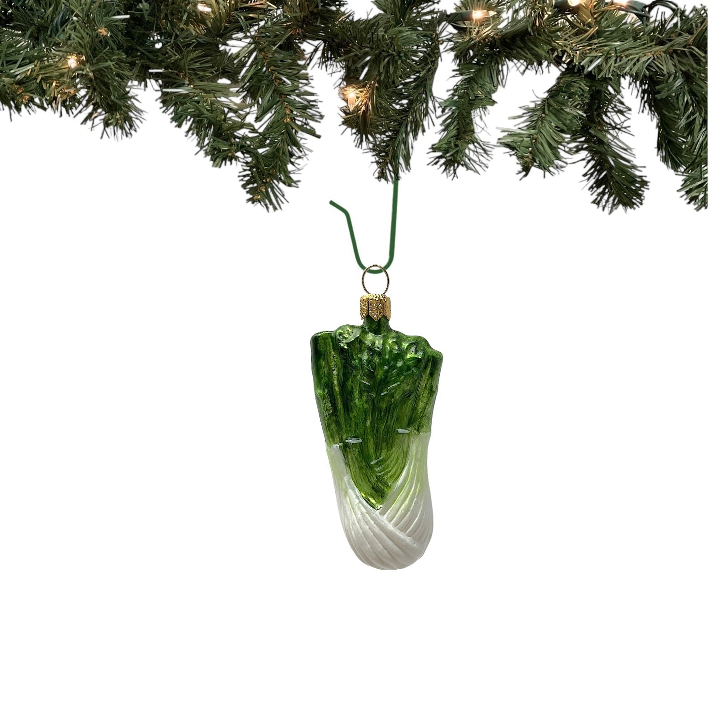 Pinnacle Peak Trading Fennel Polish Glass Christmas Ornament Food Herb Vegetable Decoration Set of 2