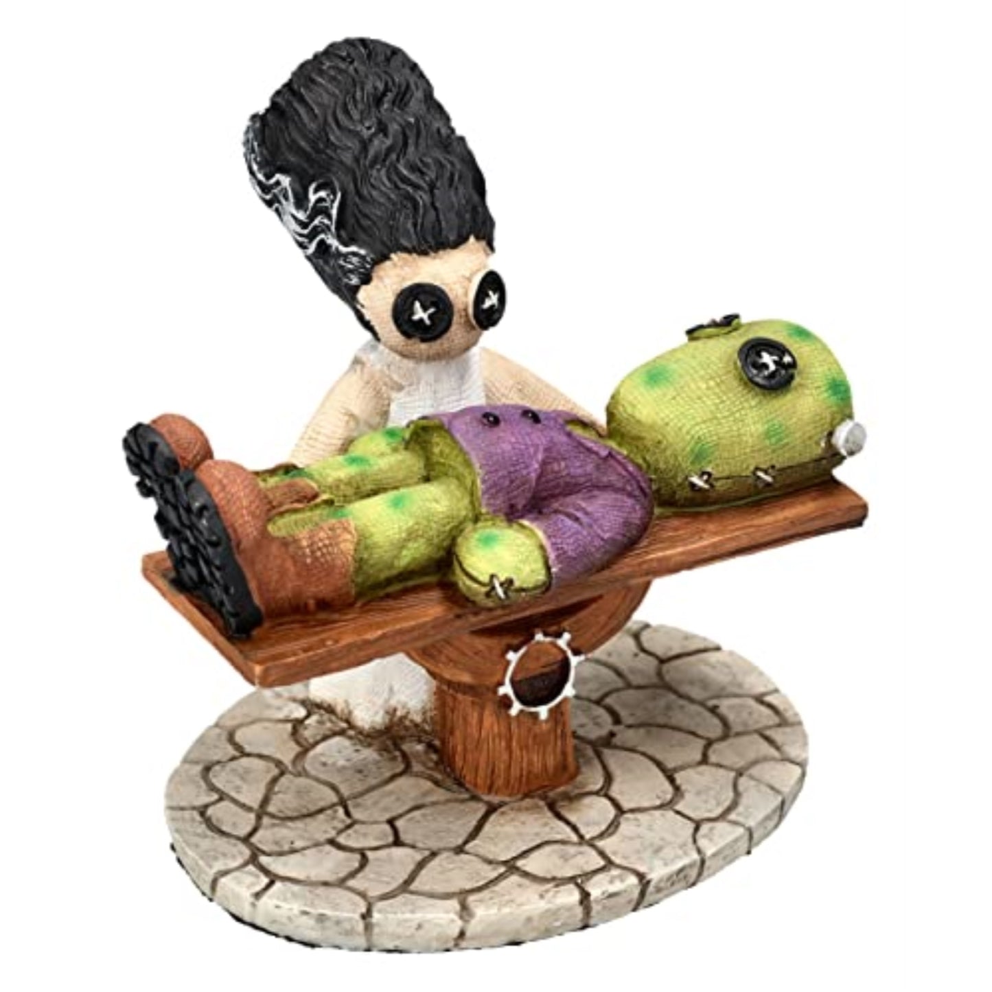 Pinhead Monsters Giving Life Frankenstein and Bride Statue Figurine 4.5 inch by Ruben Macias