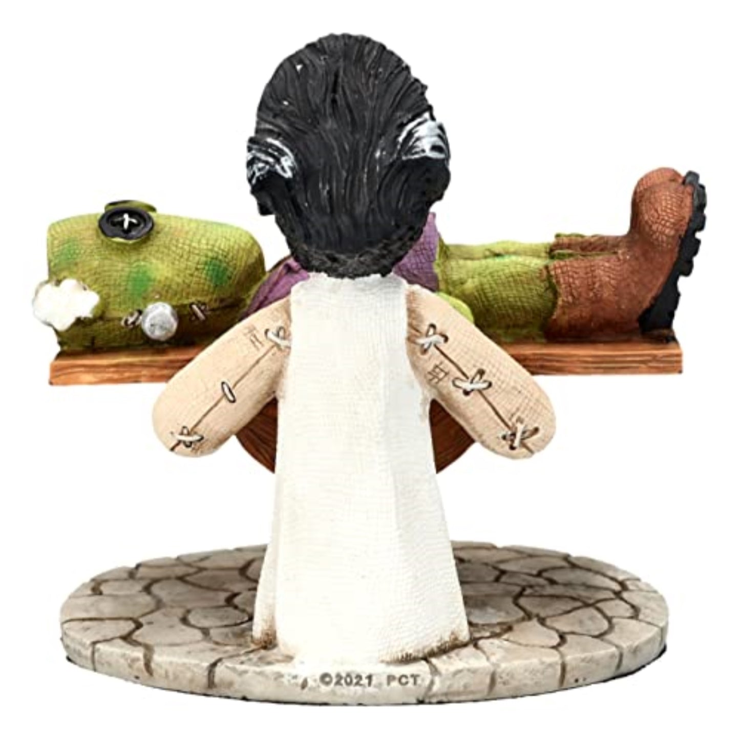 Pinhead Monsters Giving Life Frankenstein and Bride Statue Figurine 4.5 inch by Ruben Macias