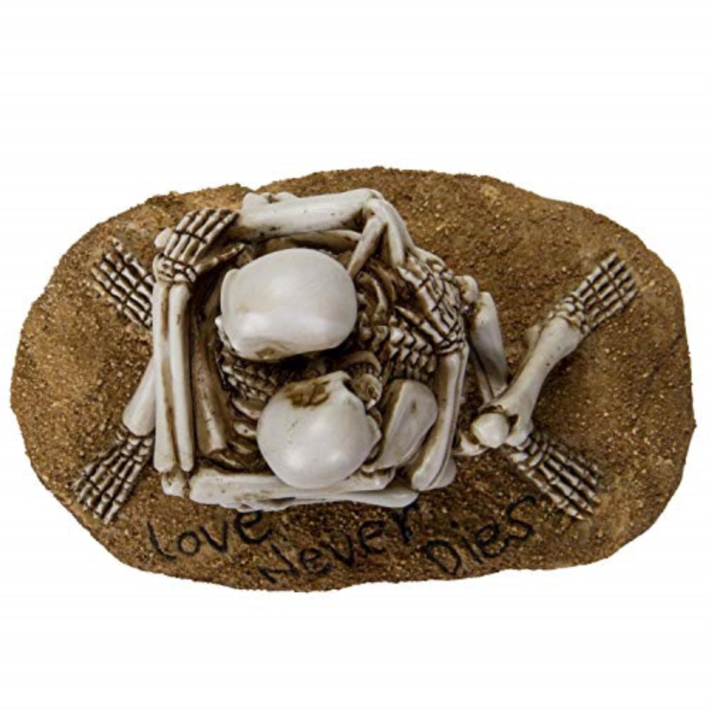 Love Never Dies Skeleton Couple Sharing an Intimate Hug Resin Figurine 6.1 inch