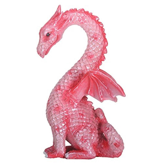 Pink Love Dragon Colorful Decoration Figurine Display 4 inch