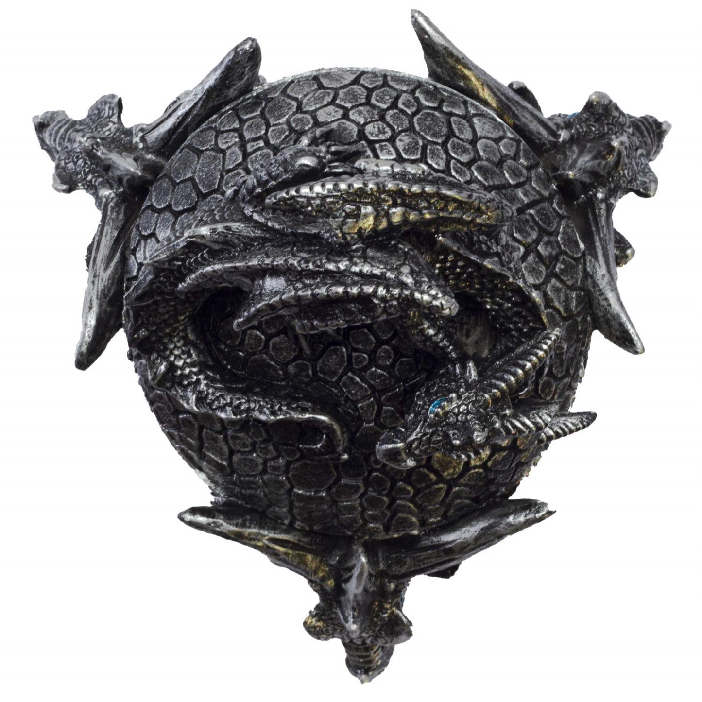 Dragon Trilogy Guarding Sleeping Wyrmling Decorative Jewelry Trinket Keepsake Box Figurine 5.75 inch