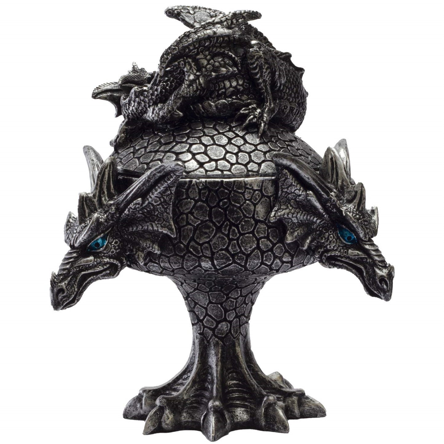 Dragon Trilogy Guarding Sleeping Wyrmling Decorative Jewelry Trinket Keepsake Box Figurine 5.75 inch