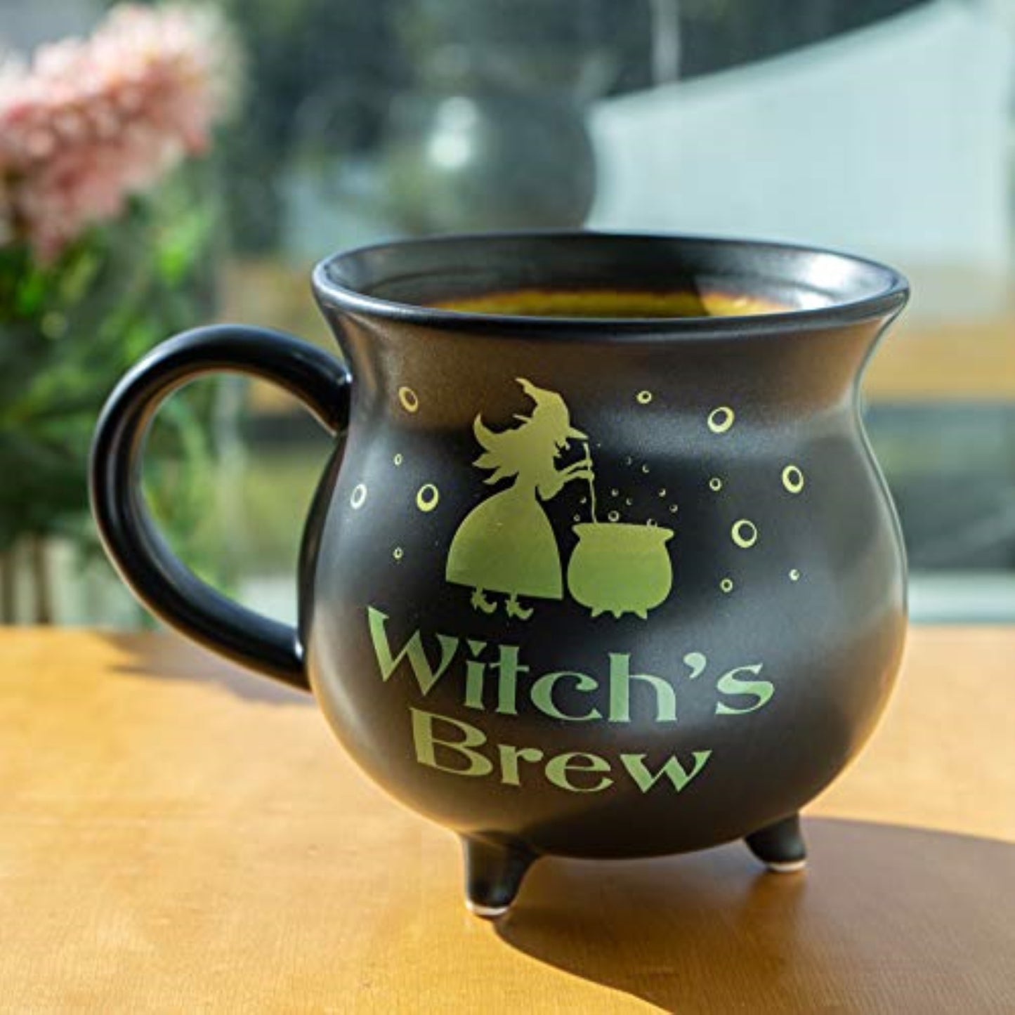 Witch's Brew Cauldron Halloween Ceramic Porcelain Coffee Mug Soup Bowl 32 fl oz